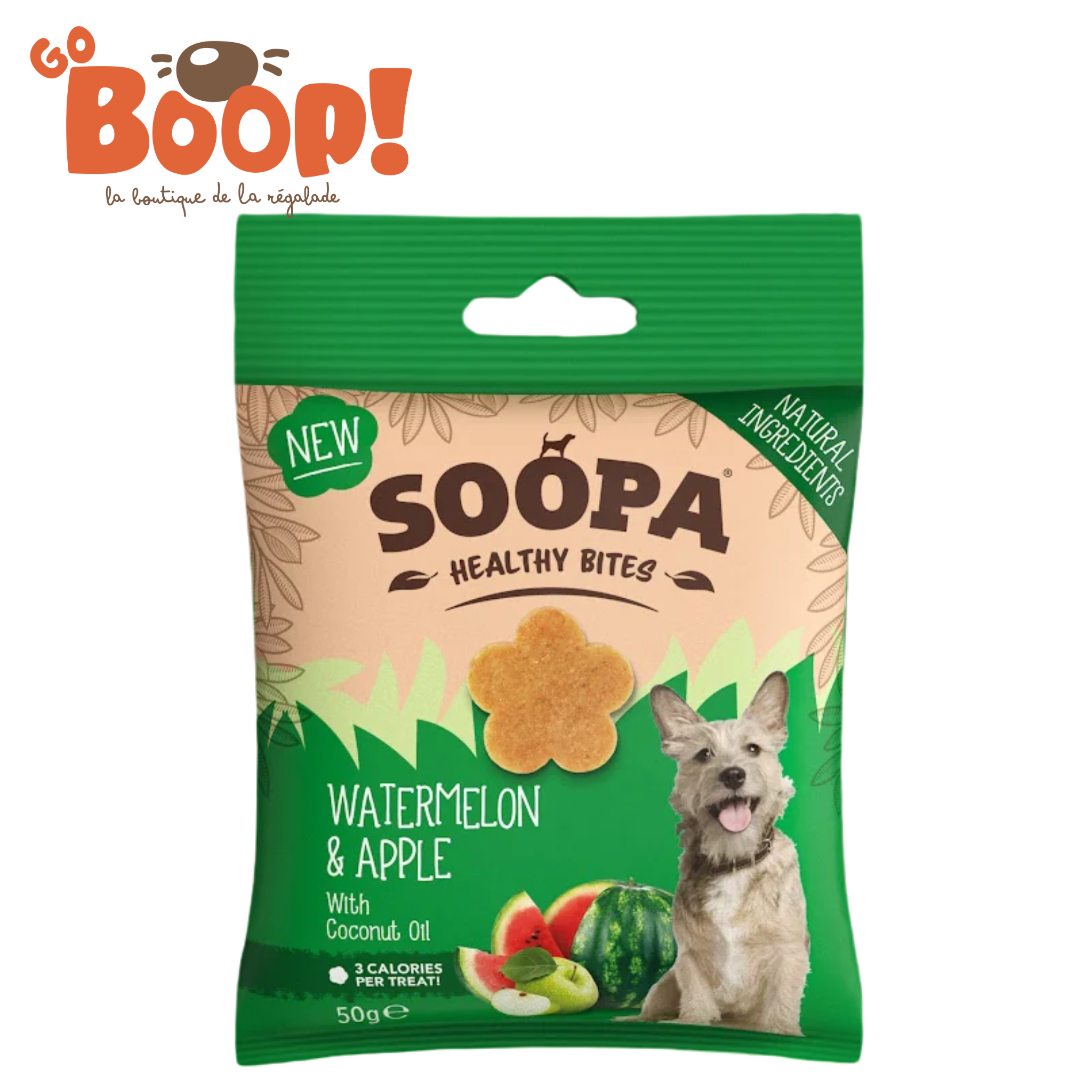 Soopa hypoallergénique - Pastèque Pomme 50G