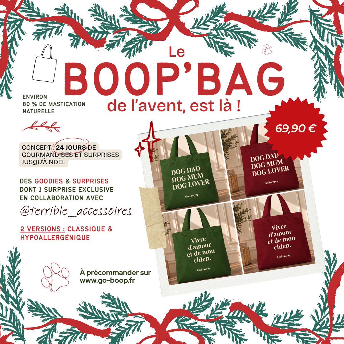 Le Boop’Bag de l’Avent – Hypoallergénique 🎄