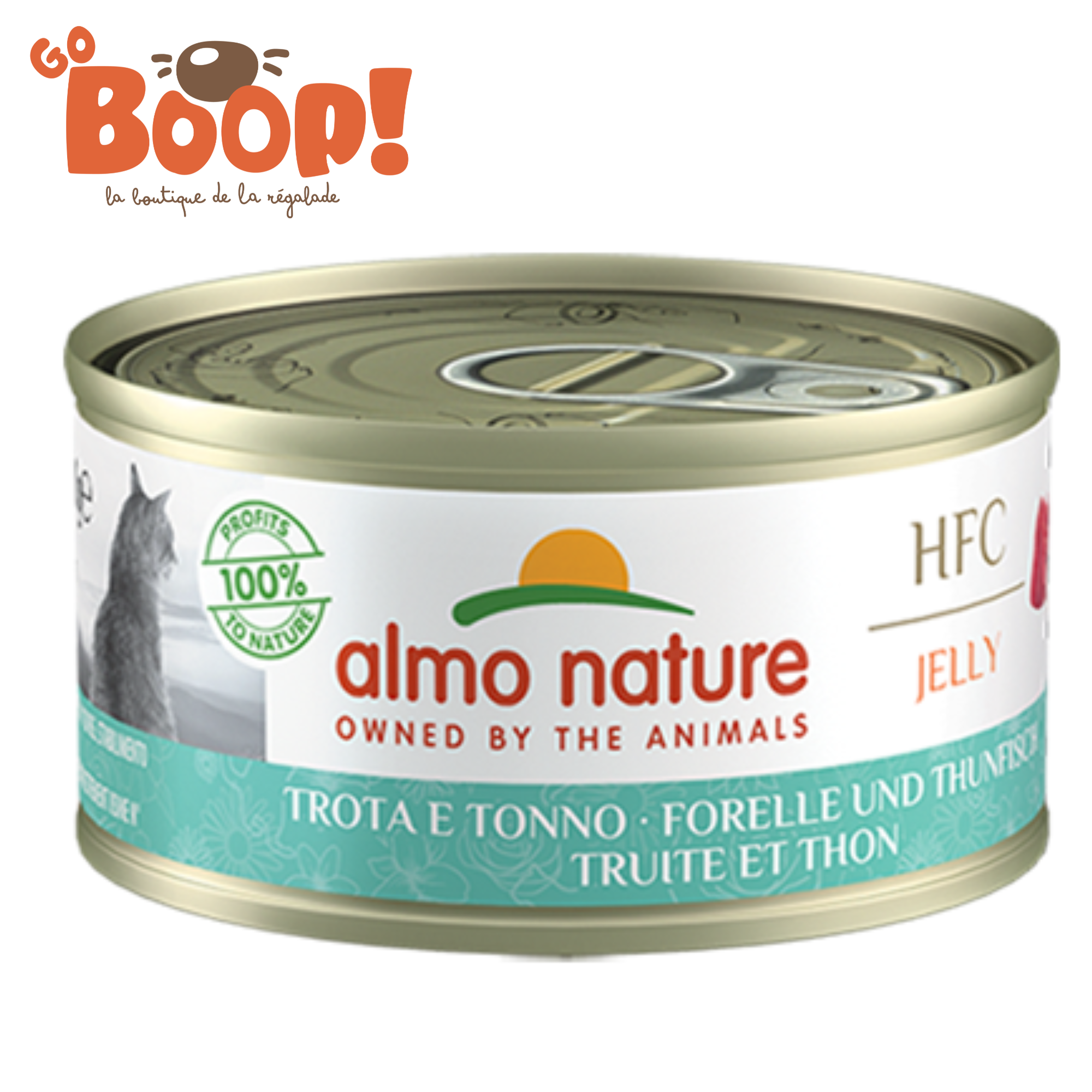 🐟 Almo Nature HFC Jelly — Truite & Thon (70 g)