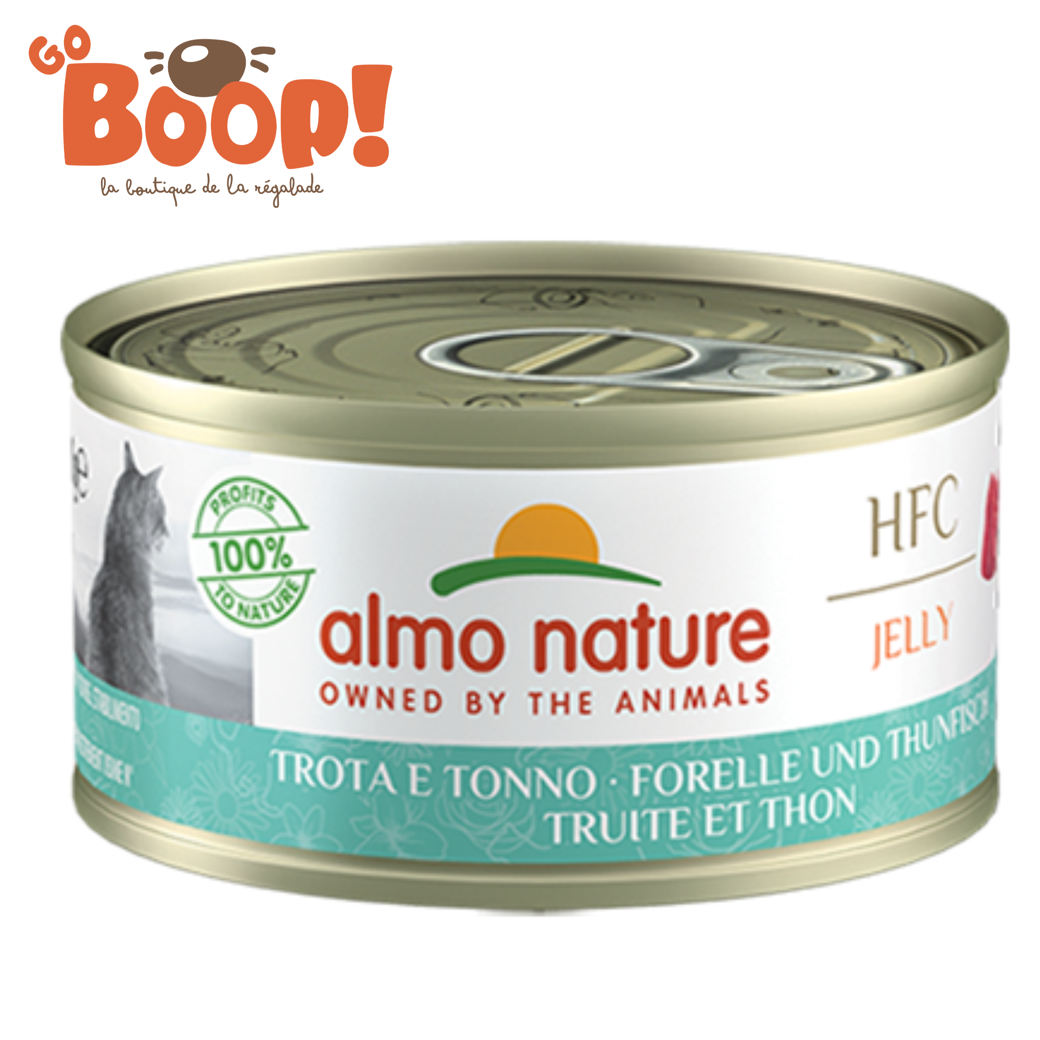 🐟 Almo Nature HFC Jelly — Truite & Thon (70 g)
