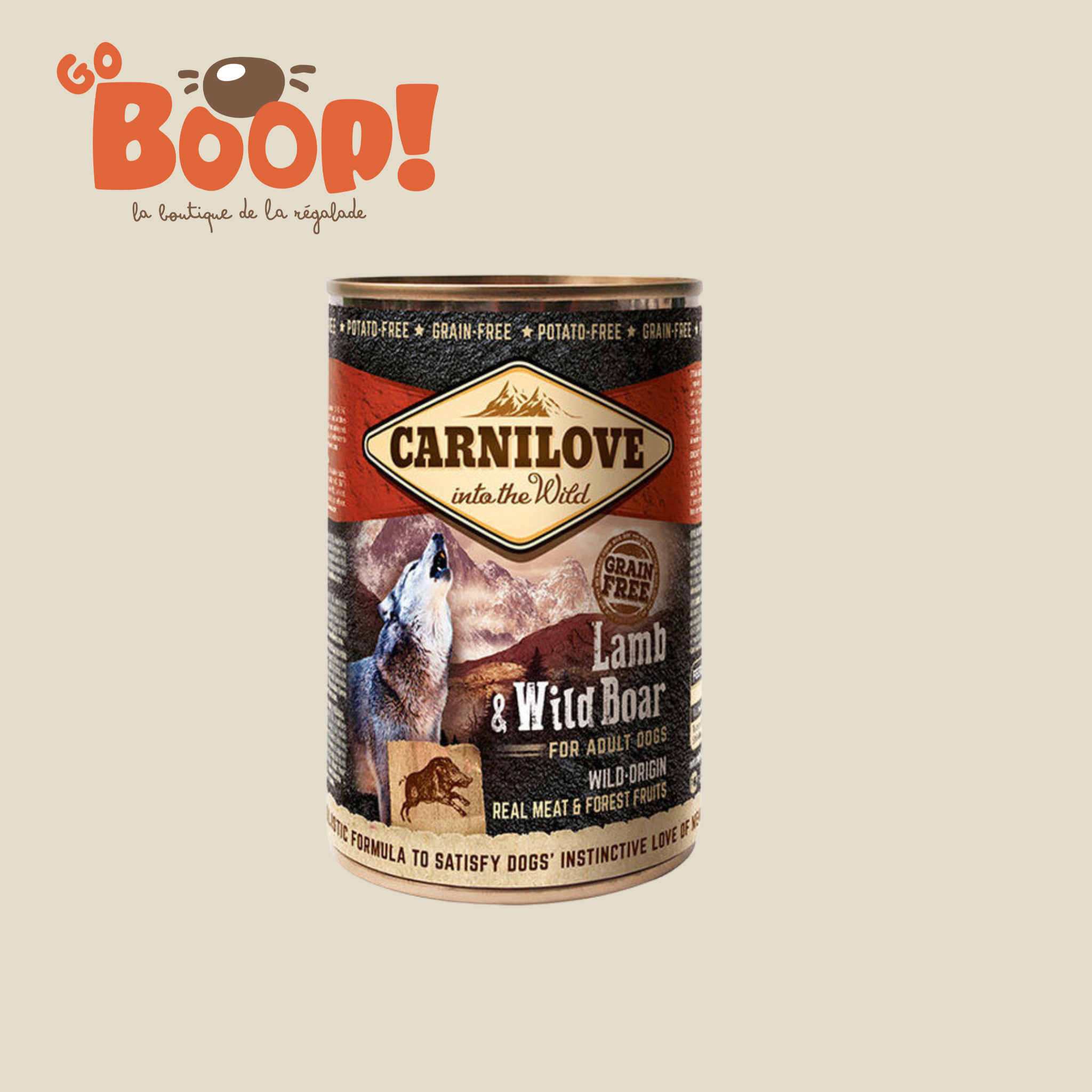 Carnilove Pâtée Agneau & Sanglier Sauvage 400G
