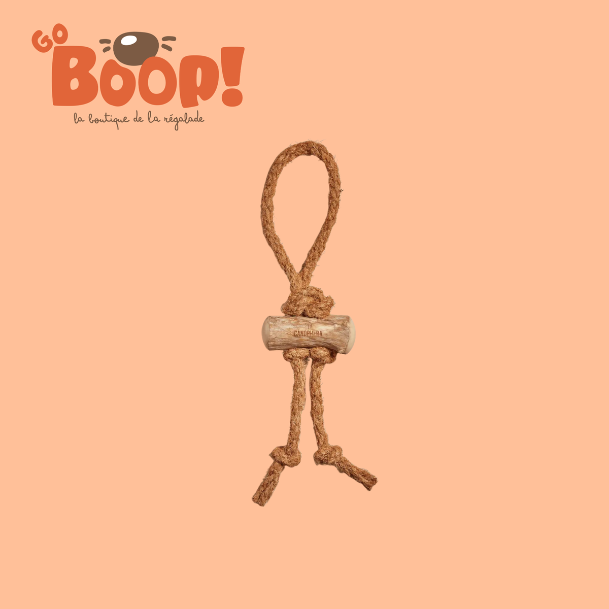 COCOTUG – Canophera Bâton à mâcher en bois de caféier & corde de coco 🥥🪵