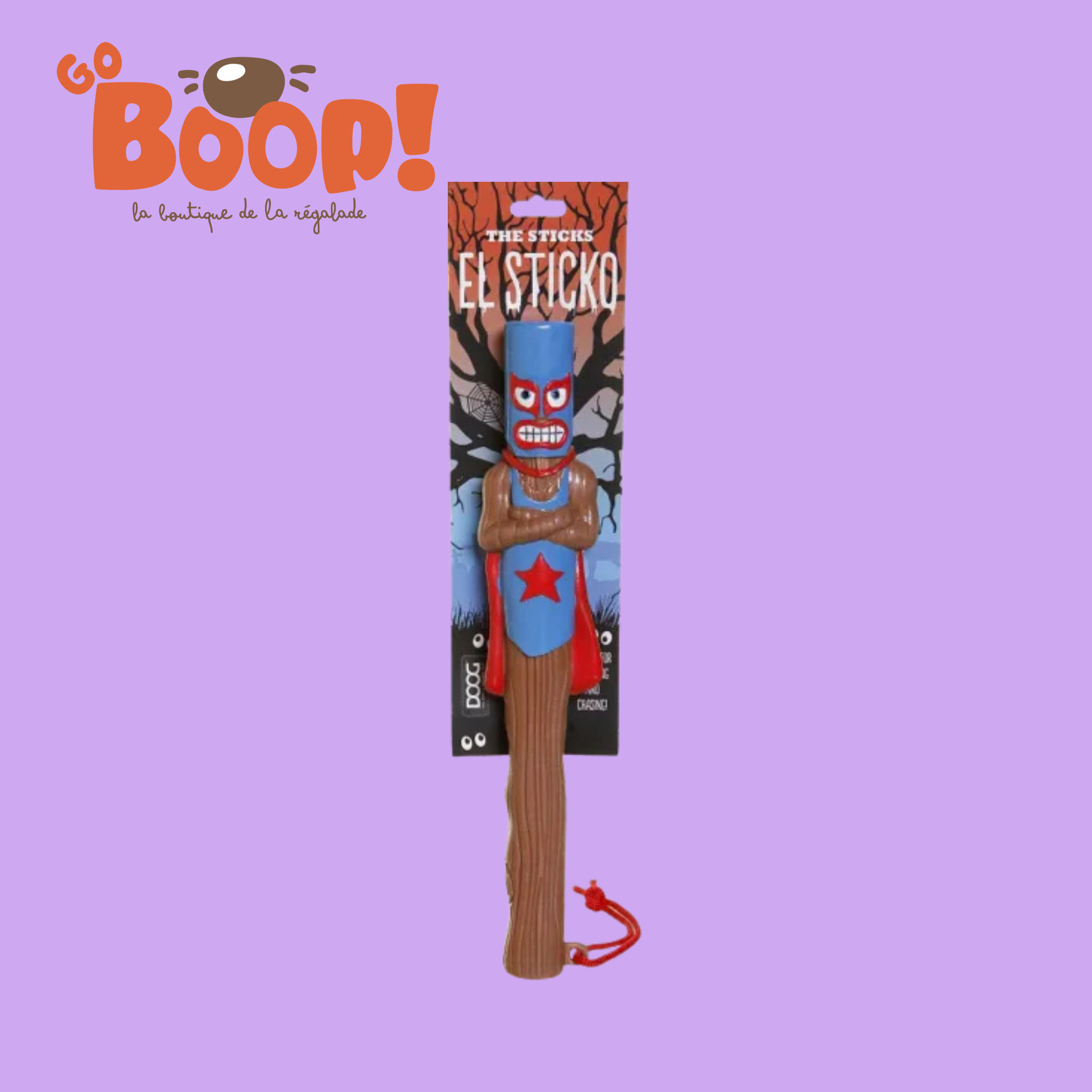 Super Sticko ❤️💙 – Jouet en Caoutchouc résistant (28cm)