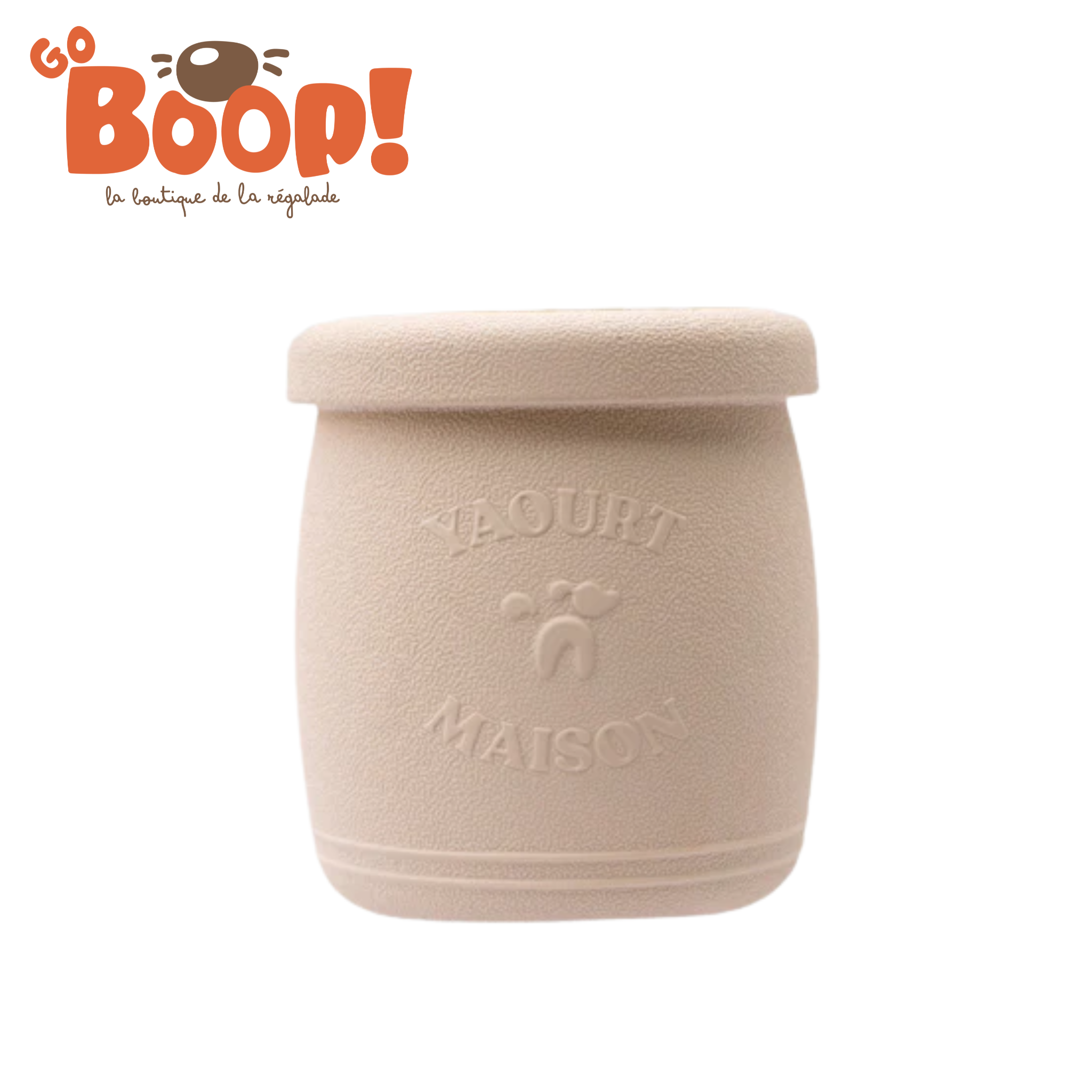 🍦 Yoomy Pot – Jouet d’occupation à remplir pour chien - Sable