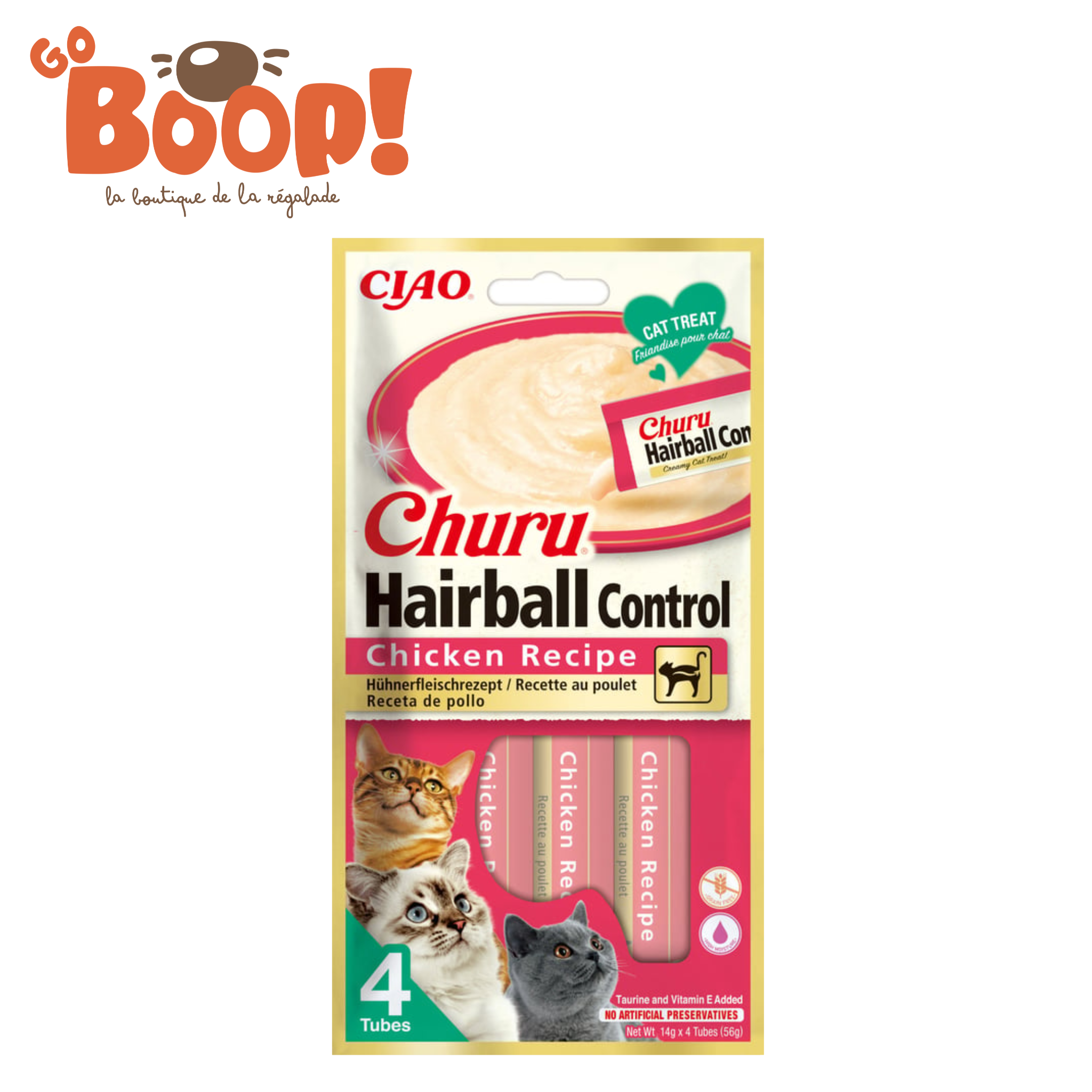 🐔 CIAO Churu Hairball Control – Poulet