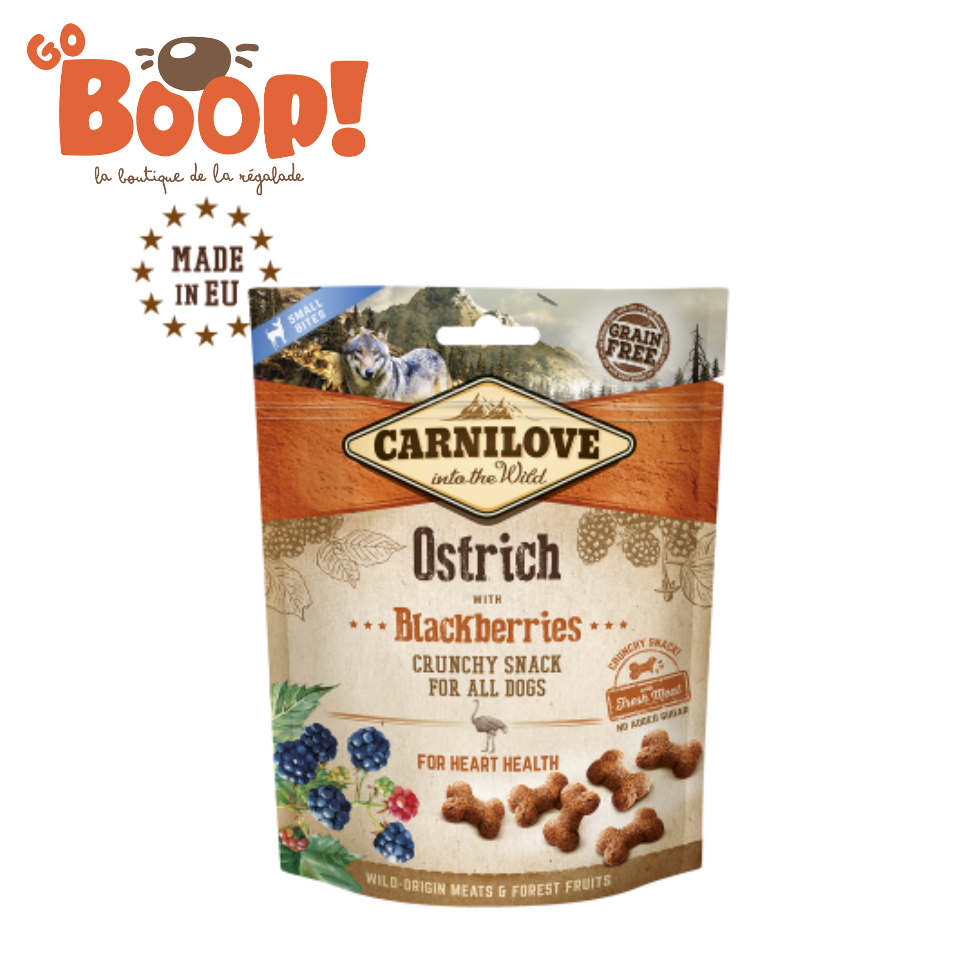 🐾 Carnilove Crunchy Autruche & Mûres