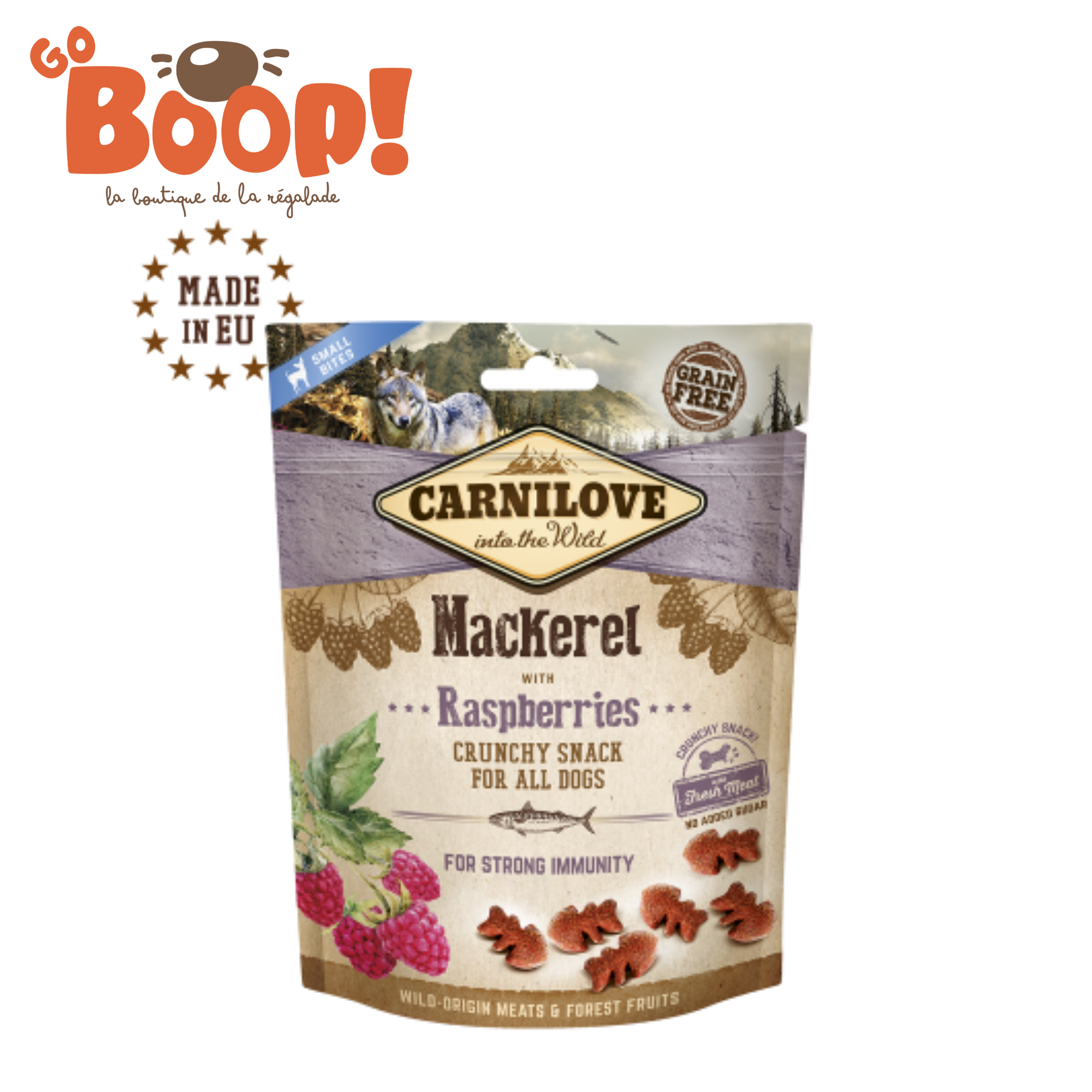 🐟🍇 Carnilove Crunchy Maquereau & Framboises