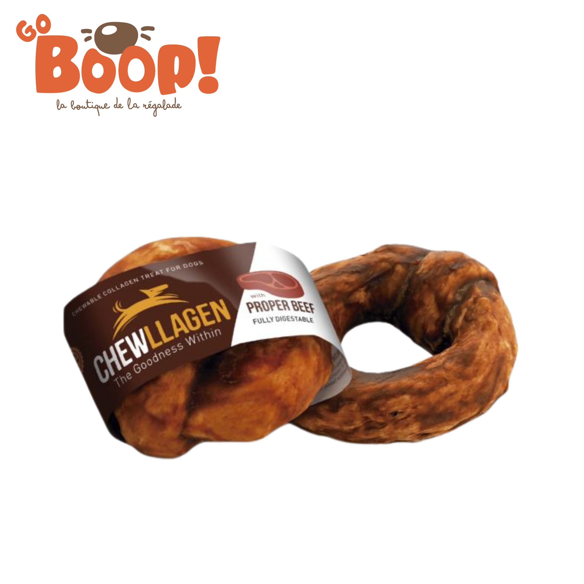 🥩 Gros donut de collagène de bœuf