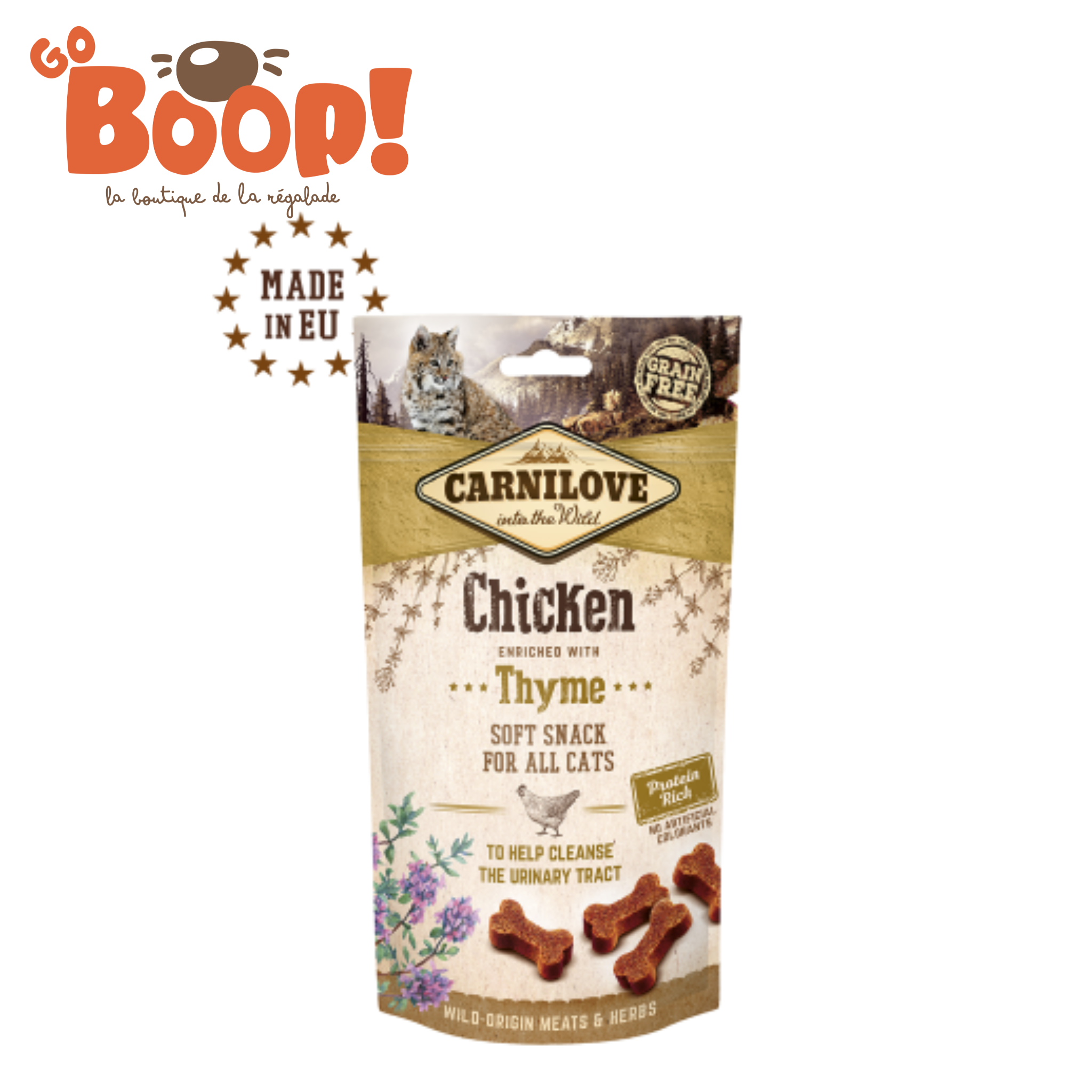 🍗 Friandises Carnilove Semi‑humide– Poulet & Thym – 50 g