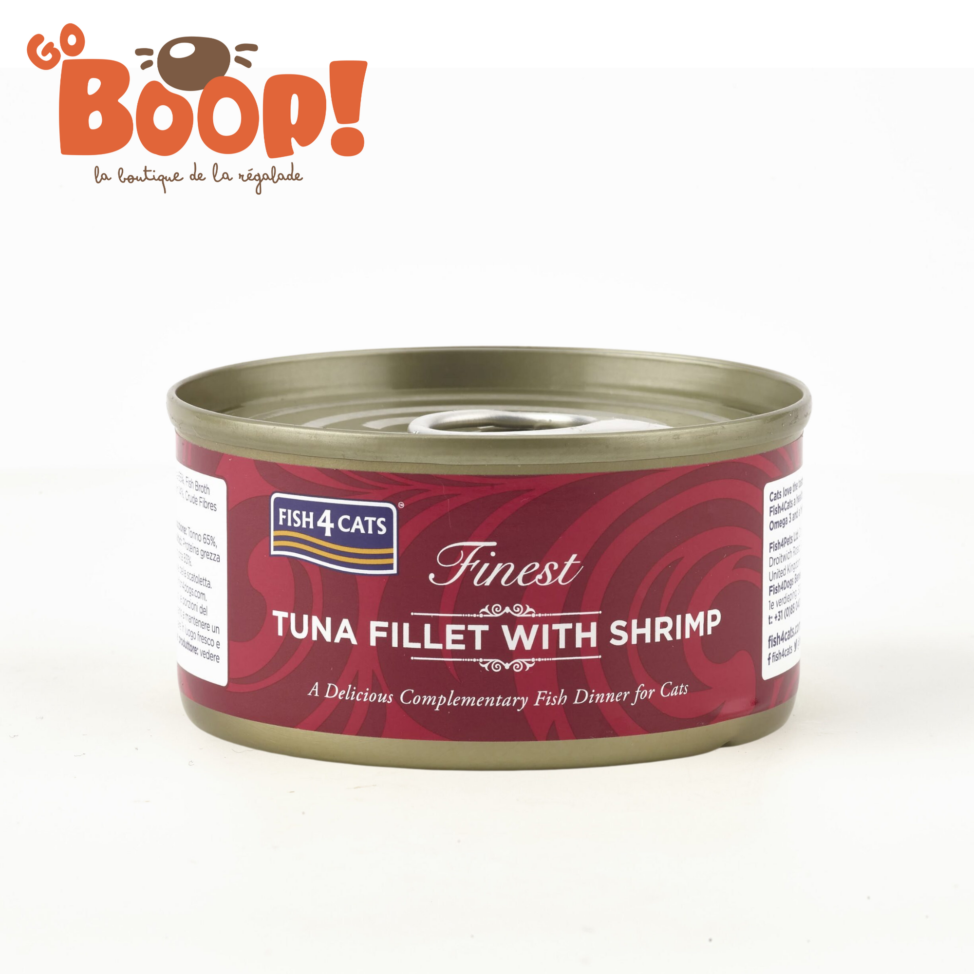 🦐 Fish4Cats Finest – Filet de thon aux crevettes (70 g)