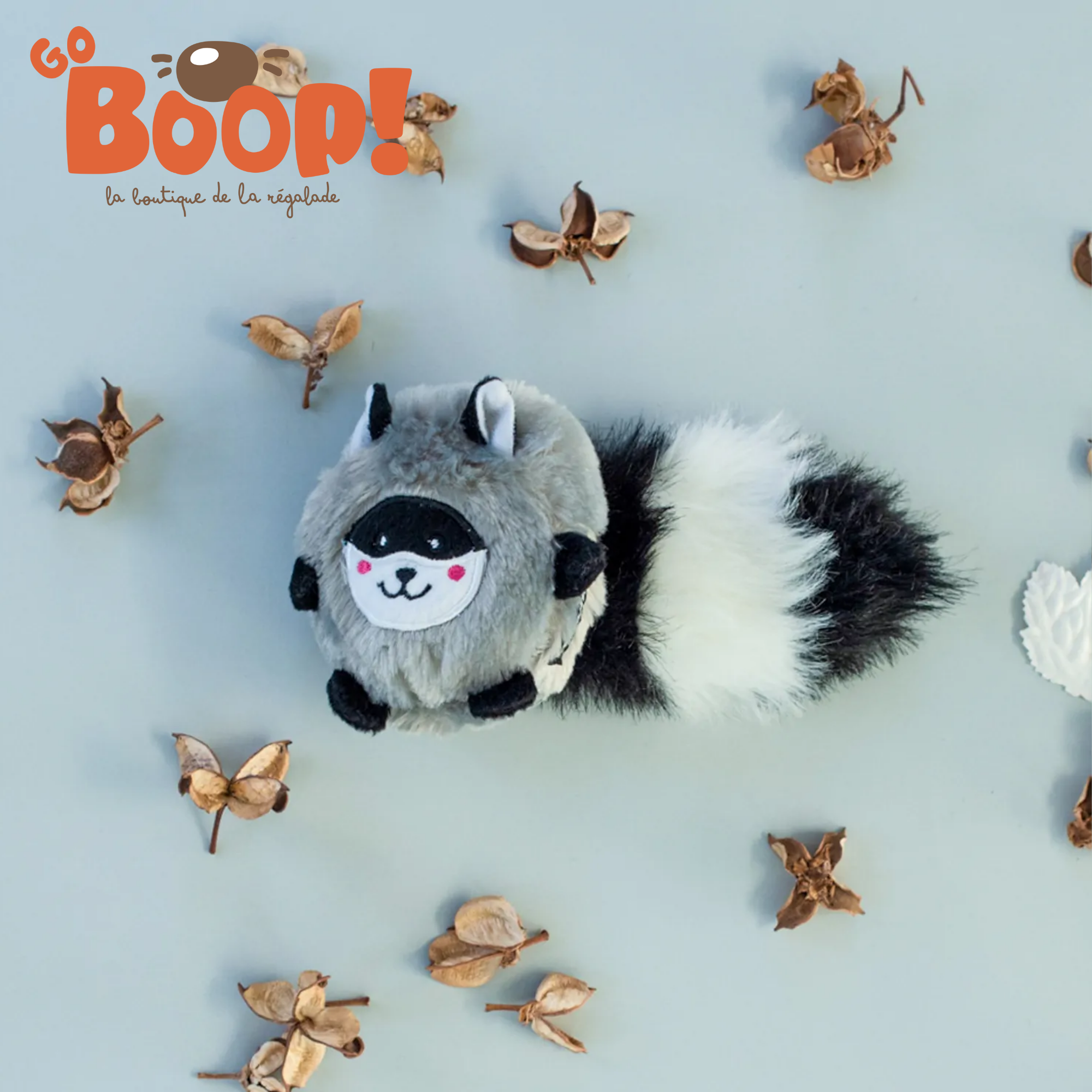 🦝 ZippyPaws – Bushy Throw Raccoon