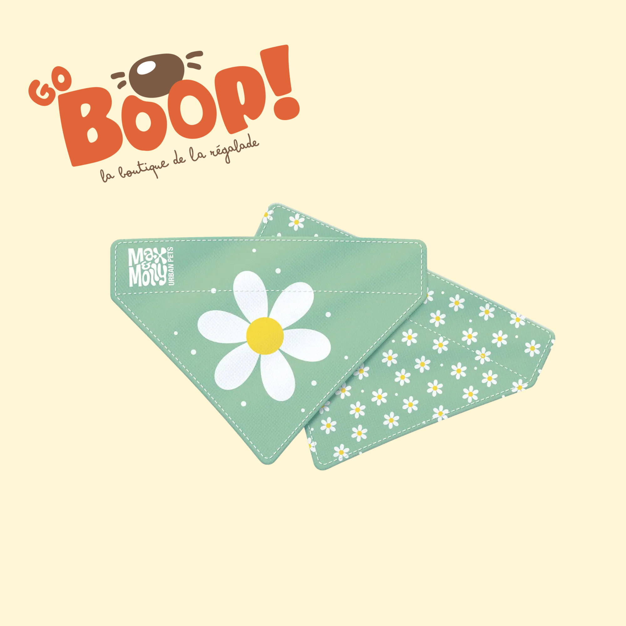 Bandana réversible - Flower Pop 💚🌼