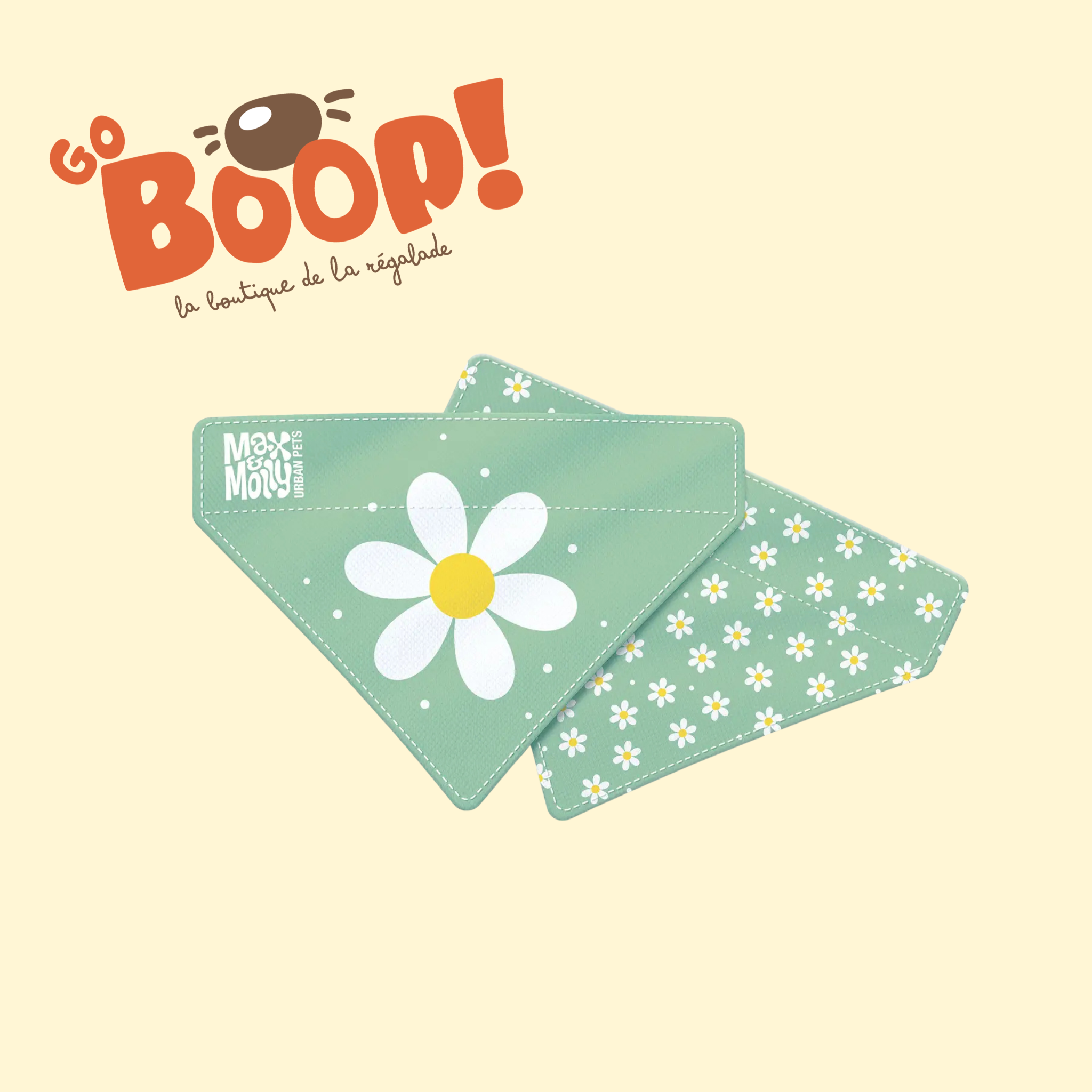 Bandana réversible - Flower Pop 💚🌼