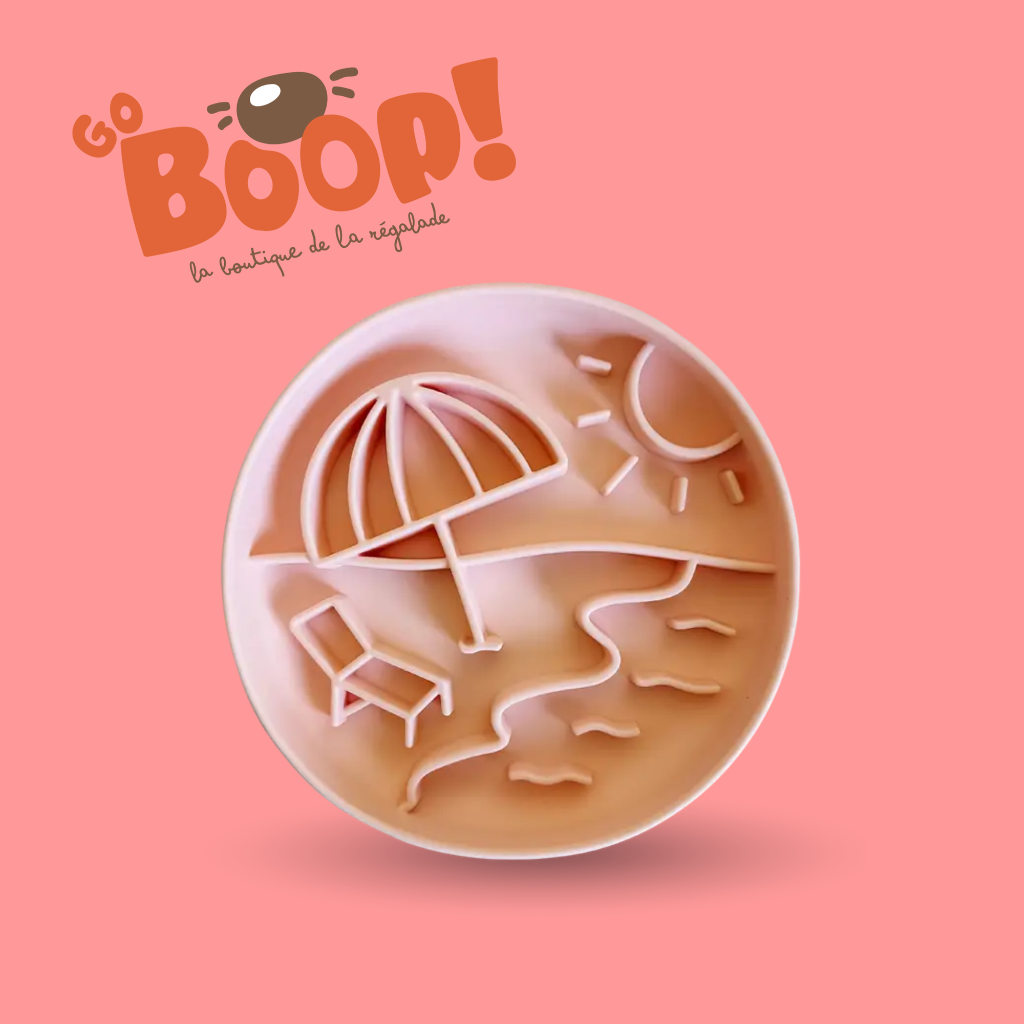 Assiette de léchage Beach Rose poudré ⛱️