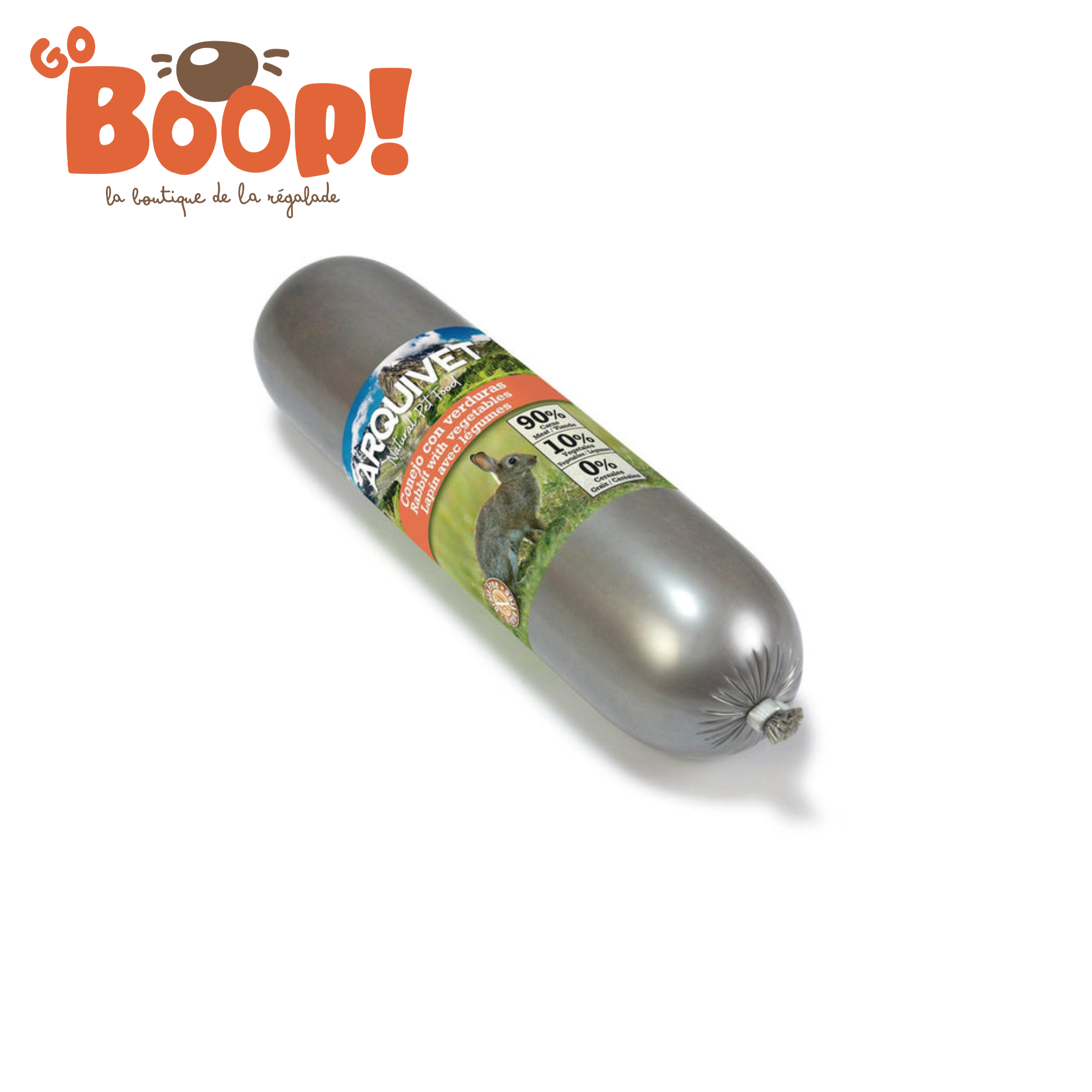 Saucisse de Lapin & Légumes pour Chien 500G