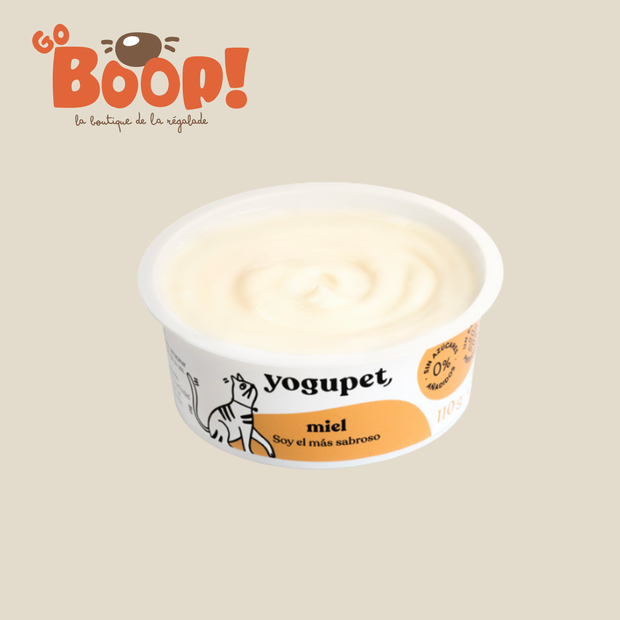 Yogupet Miel pour chat – Yaourt sans lactose (110g)