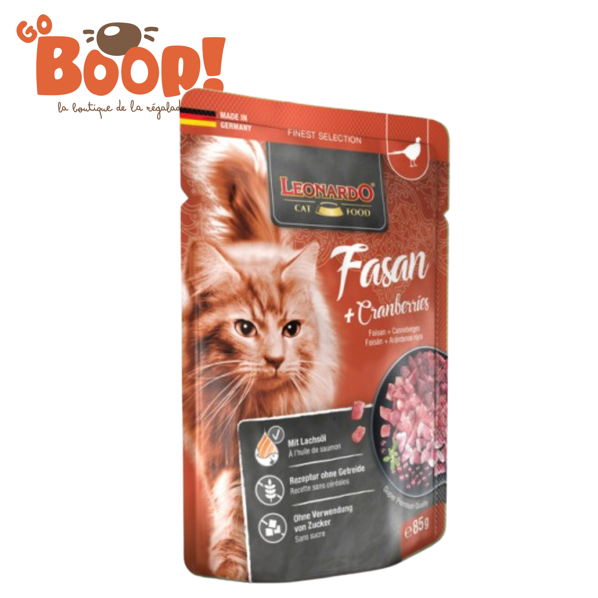 🪶 Leonardo Sachet Fraîcheur Faisan & Canneberges – 85 g