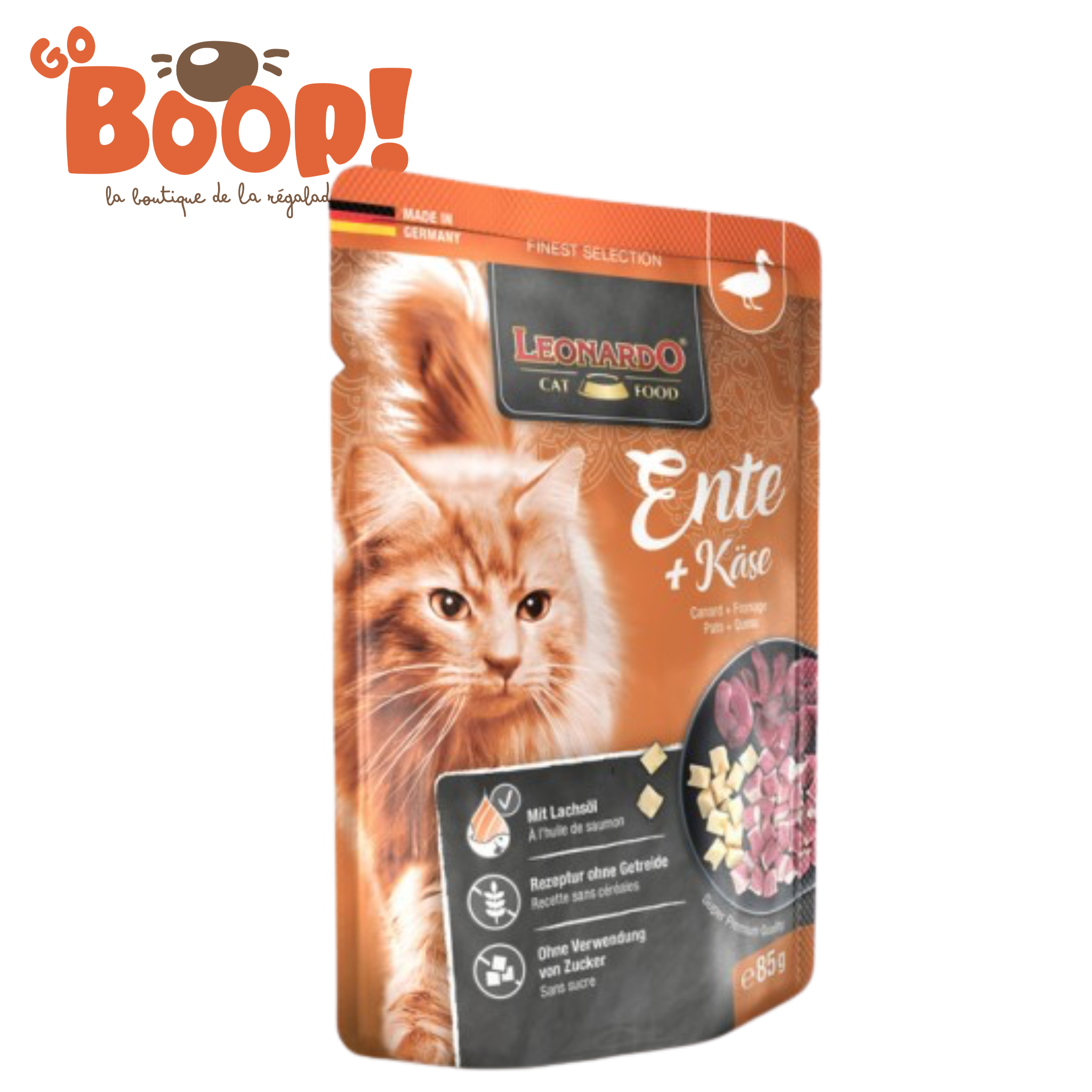 🦆 Leonardo Sachet Fraîcheur Canard & Fromage – 85 g