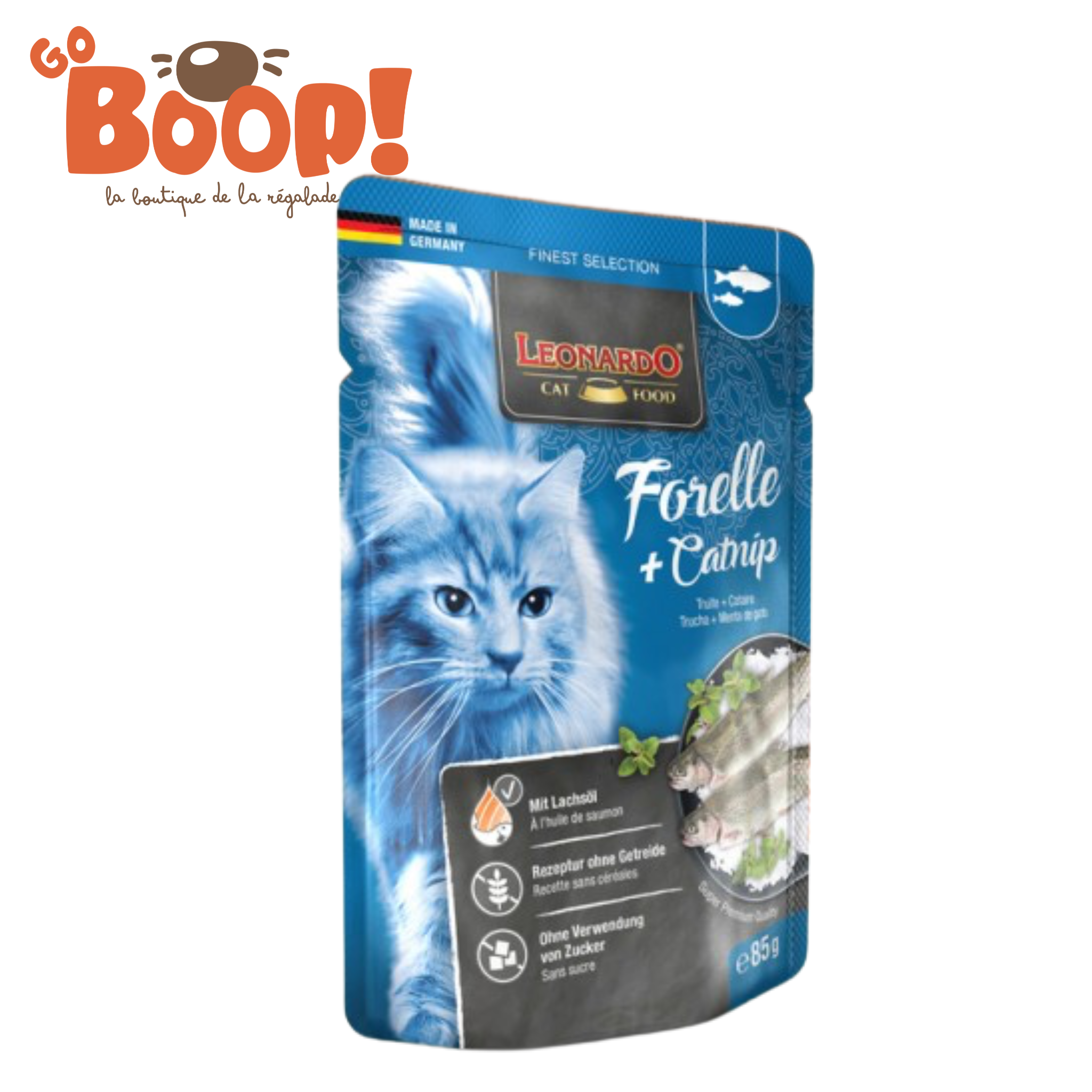 🐟 Leonardo Sachet Fraîcheur Truite & Cataire – 85 g