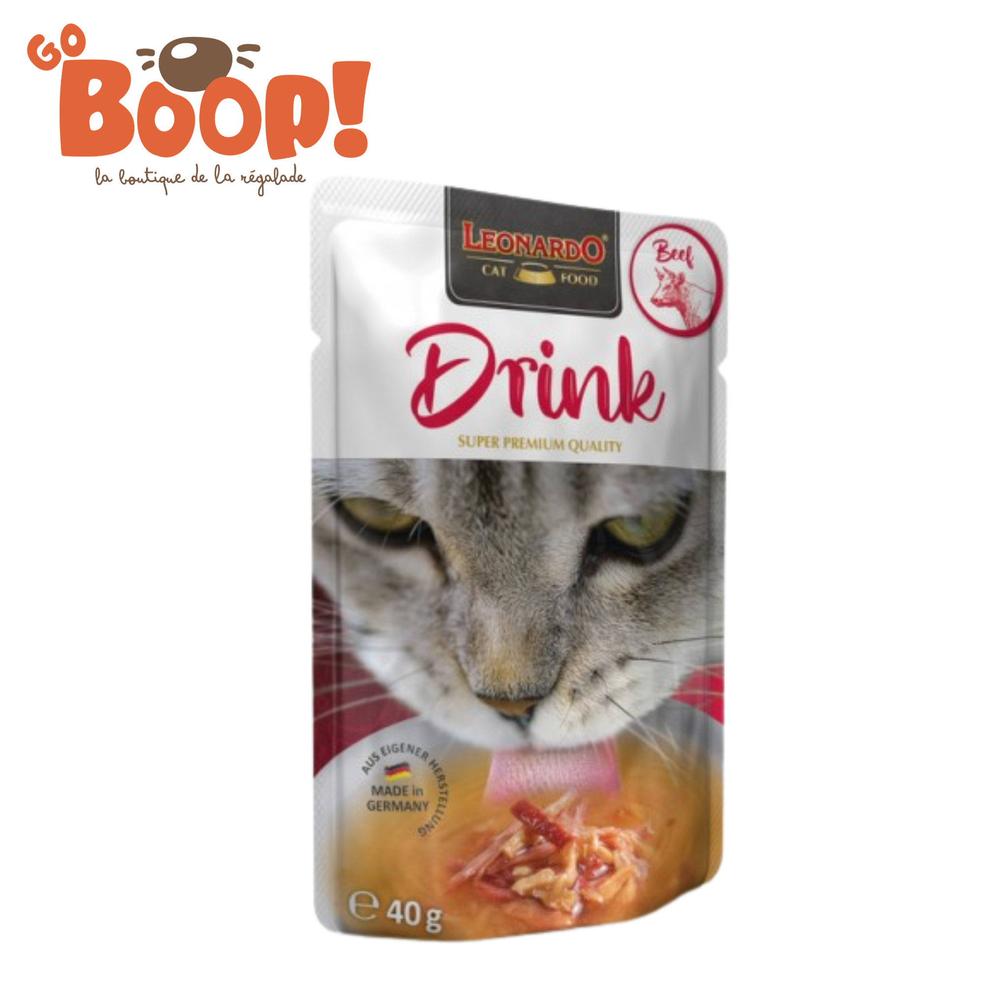 🥩 Leonardo Drink Bœuf – 40 g