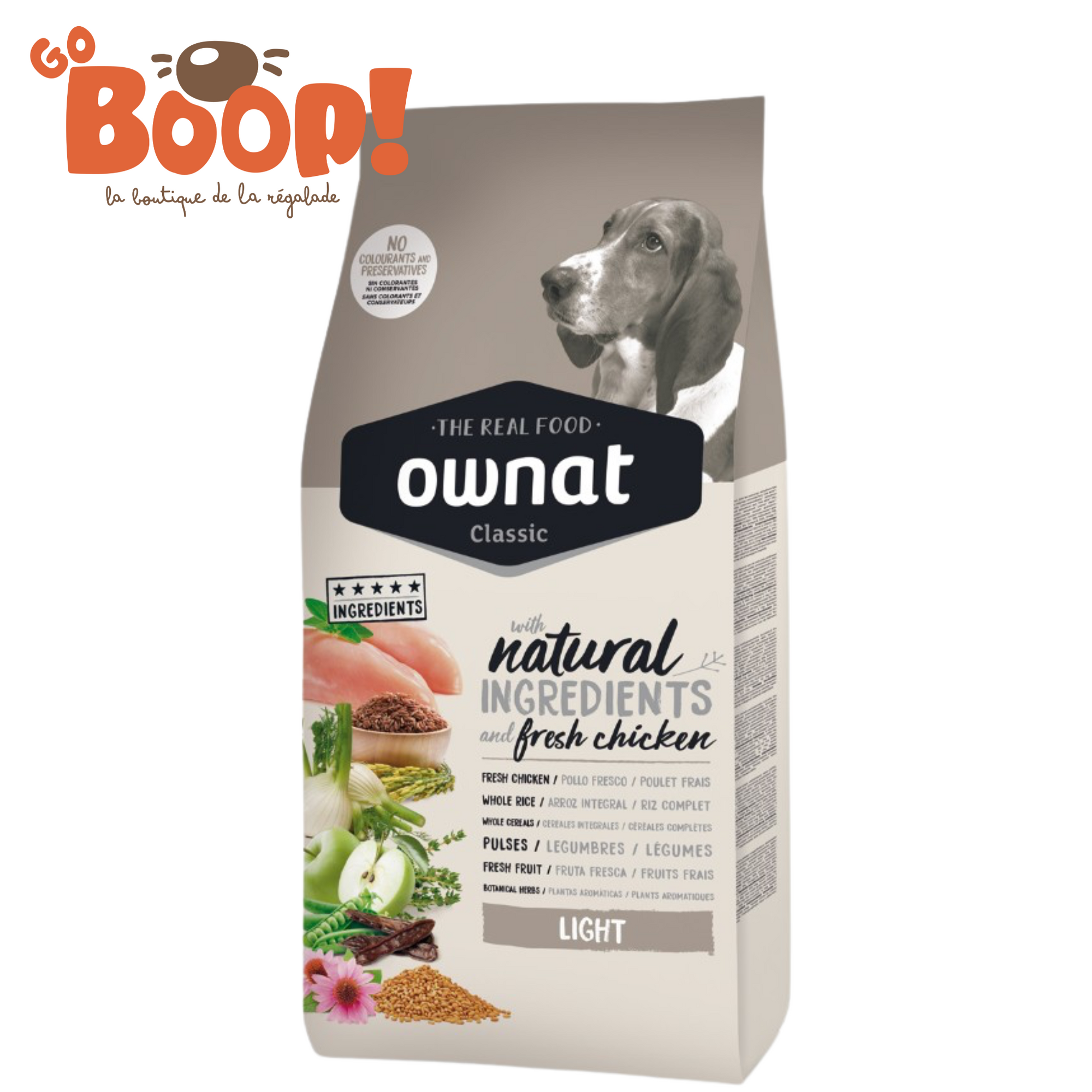 📦 Ownat Classic Light — croquettes allégées pour chiens “un peu trop gourmands”