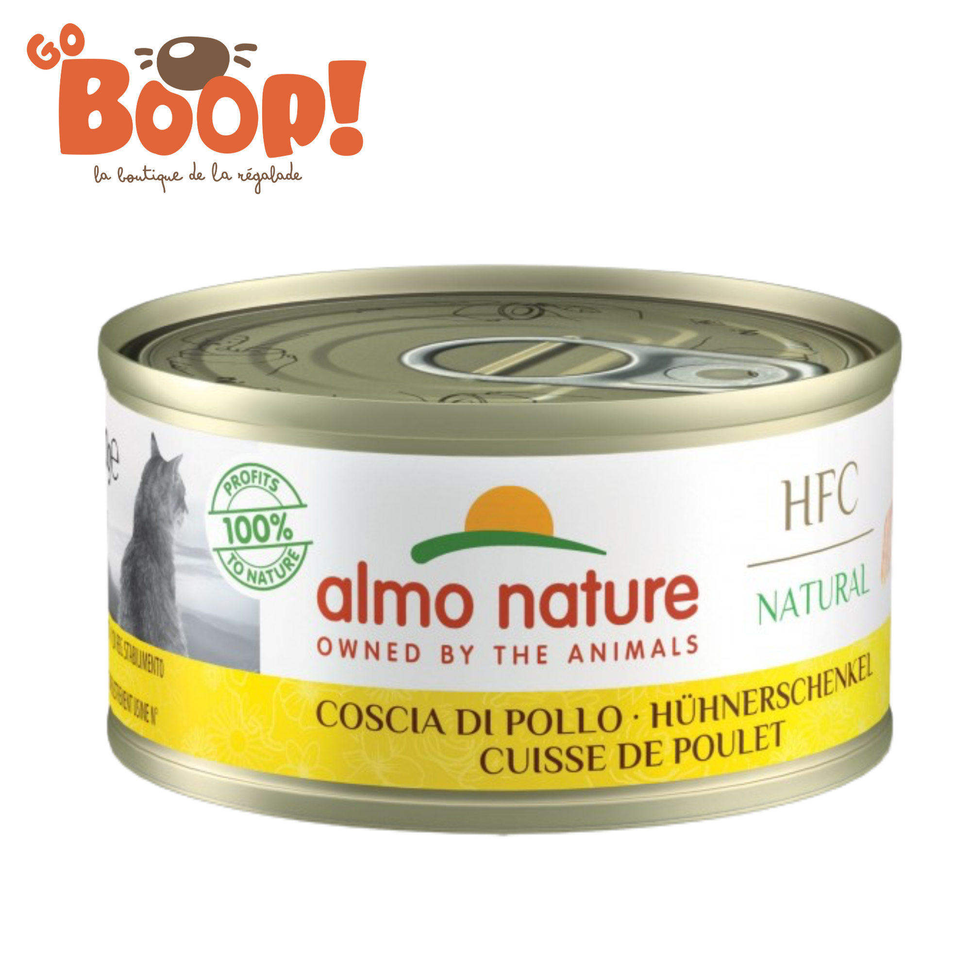 🍗 Almo Nature HFC Natural Adult Cat — Boîte Cuisse de Poulet – 70 g