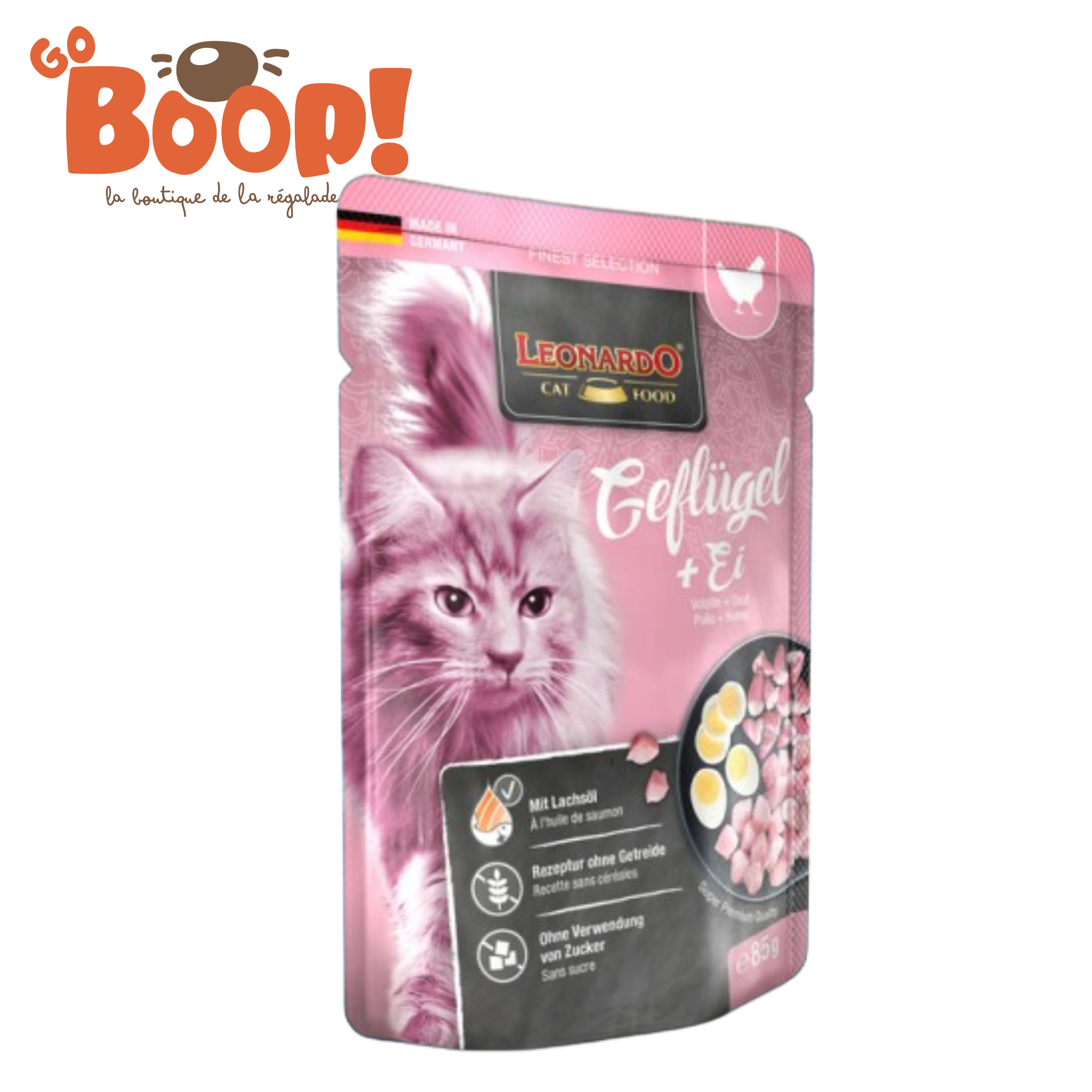 🍗 Leonardo Sachet Fraîcheur Volaille & Œuf – 85 g