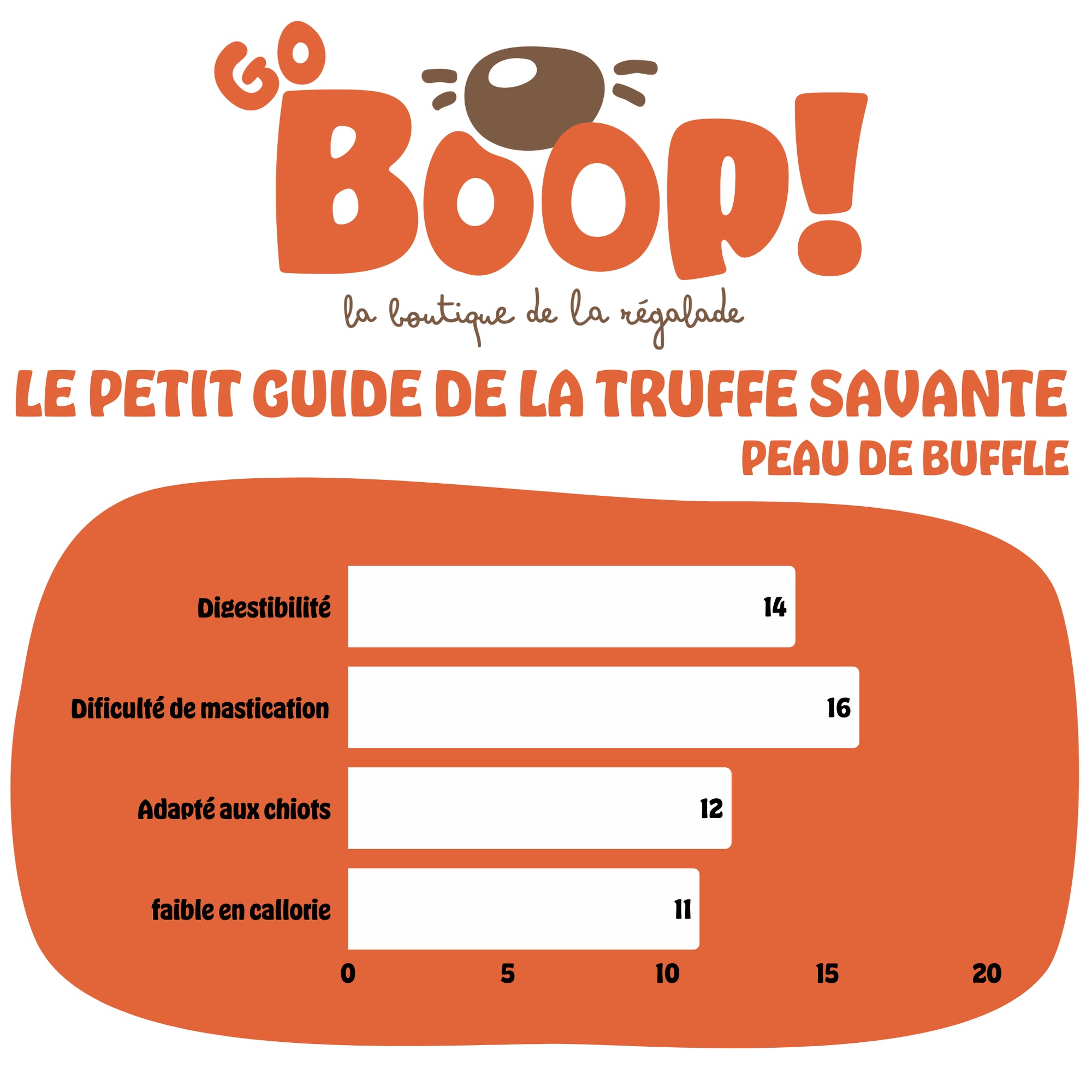 Peau de buffle 20-30 cm – Friandise naturelle à mâcher pour chien