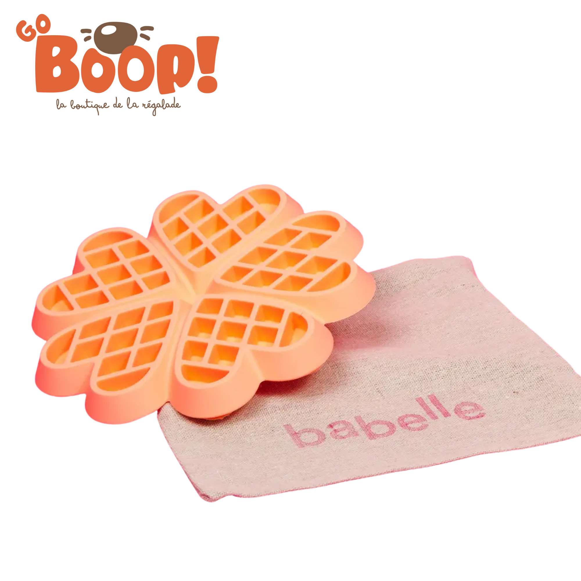 Babelle - Tapis gaufre Orange