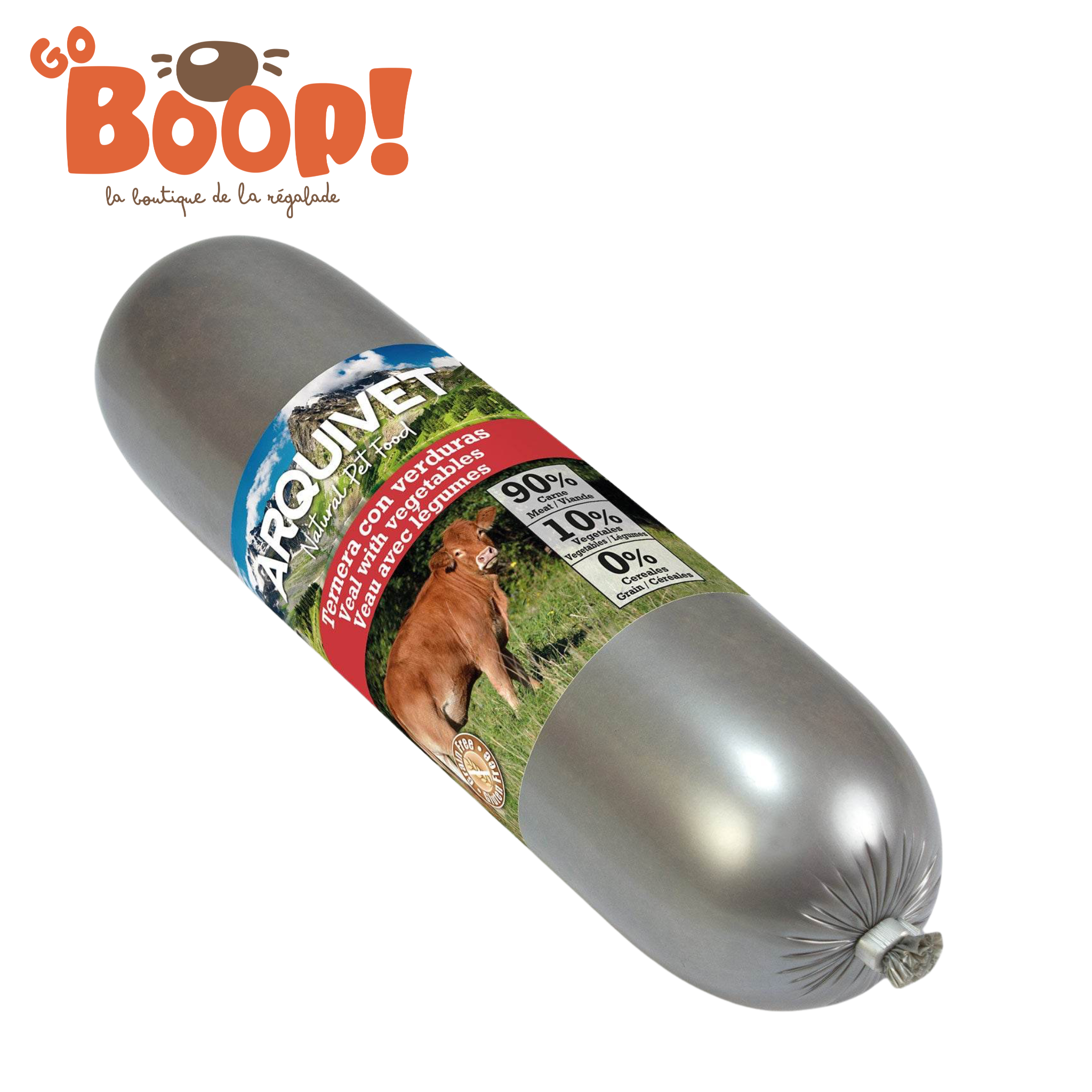 Saucisse de Bœuf & Légumes pour Chien 500G