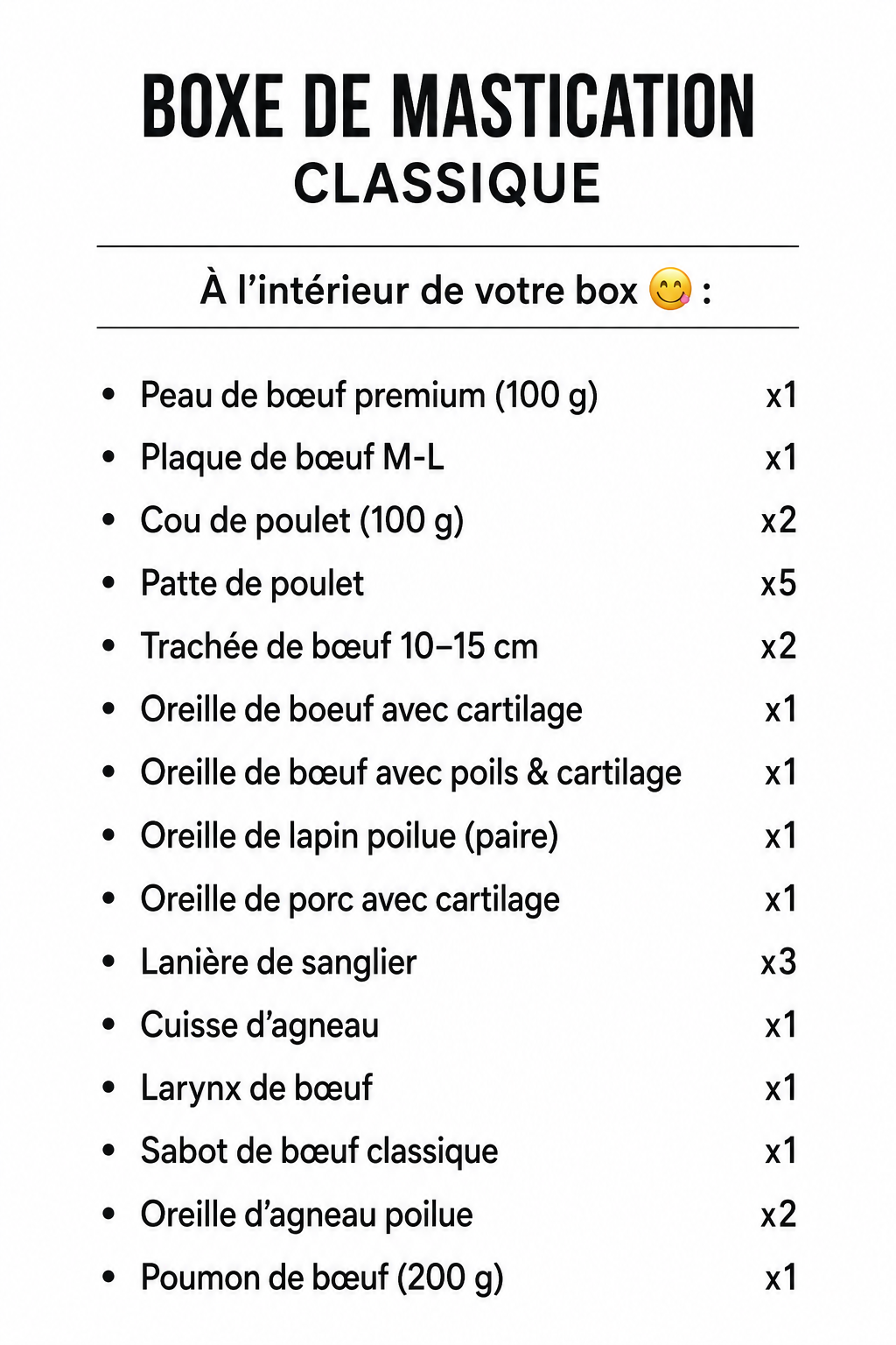 La Boop'Box Mastication Classique 🦴🐶 (Contenu de la box en descriptif)