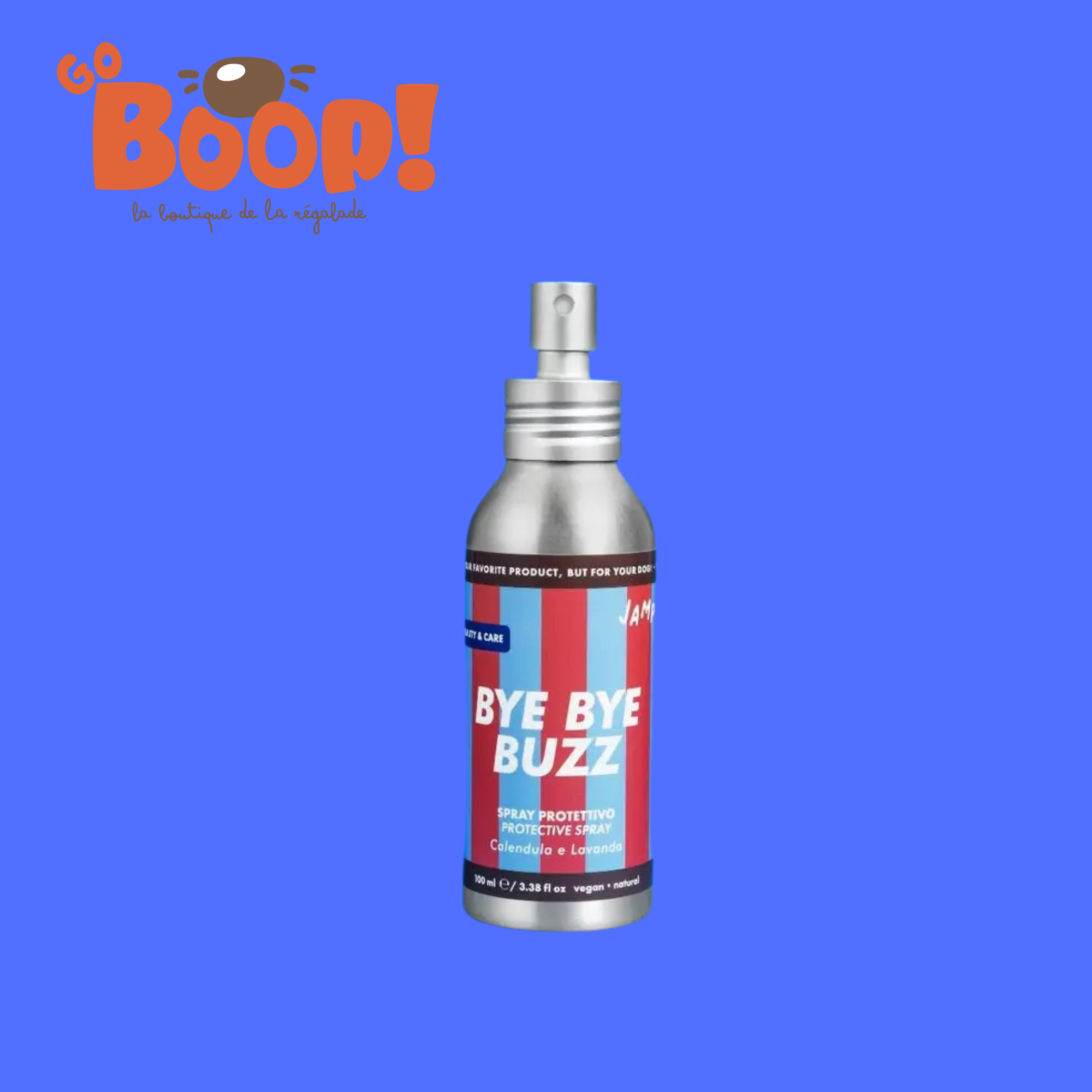 BYE BYE BUZZ par Jampy — Spray répulsif protecteur pour chien  🐶✨