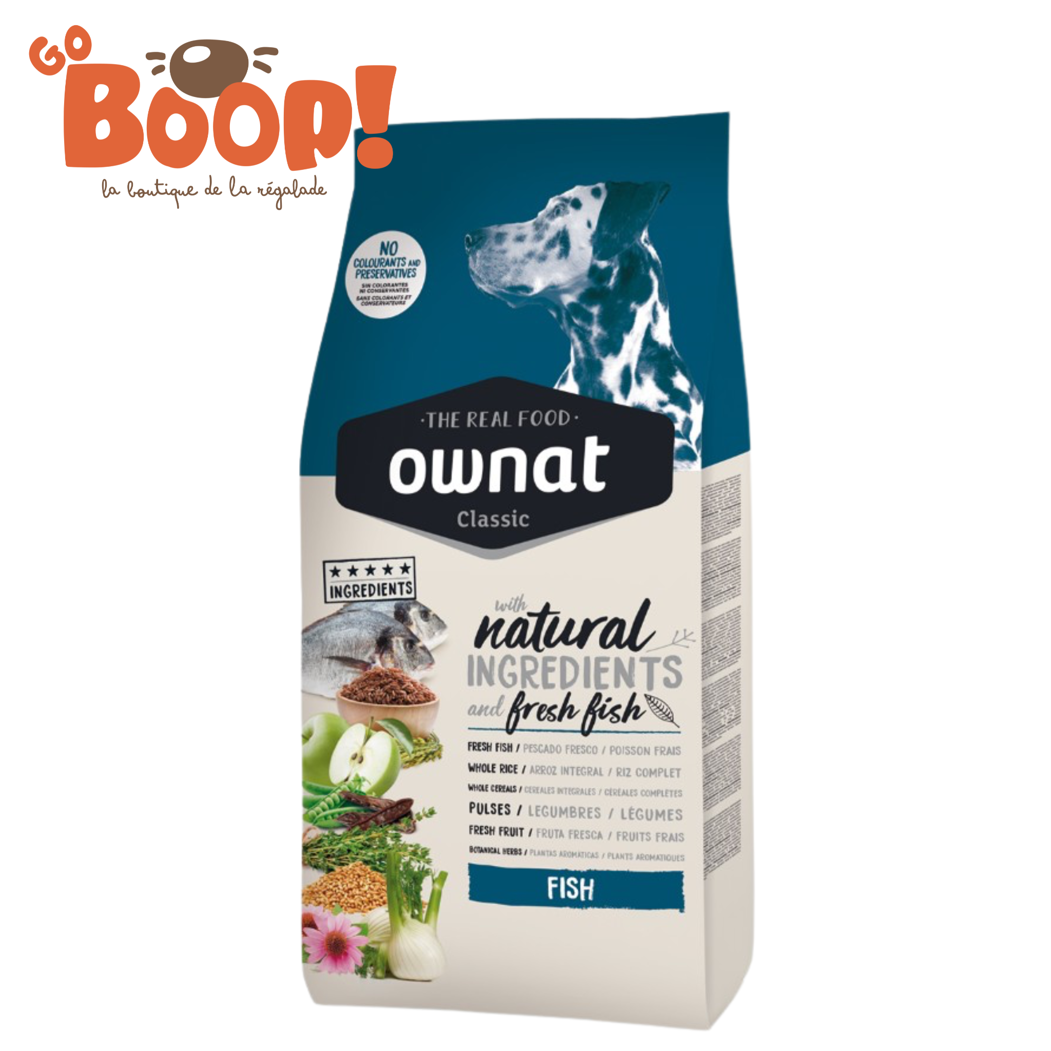 🐟 Ownat Classic Fish — croquettes océaniques pour chien adulte