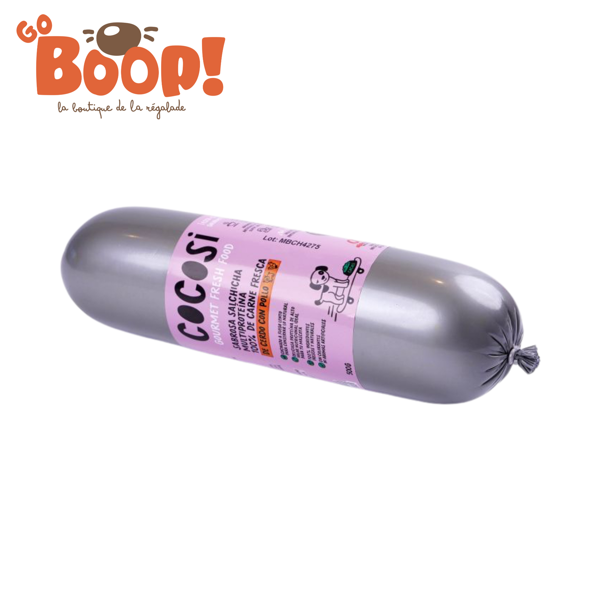 Saucisse porc ibérique poulet cocosi - 500G