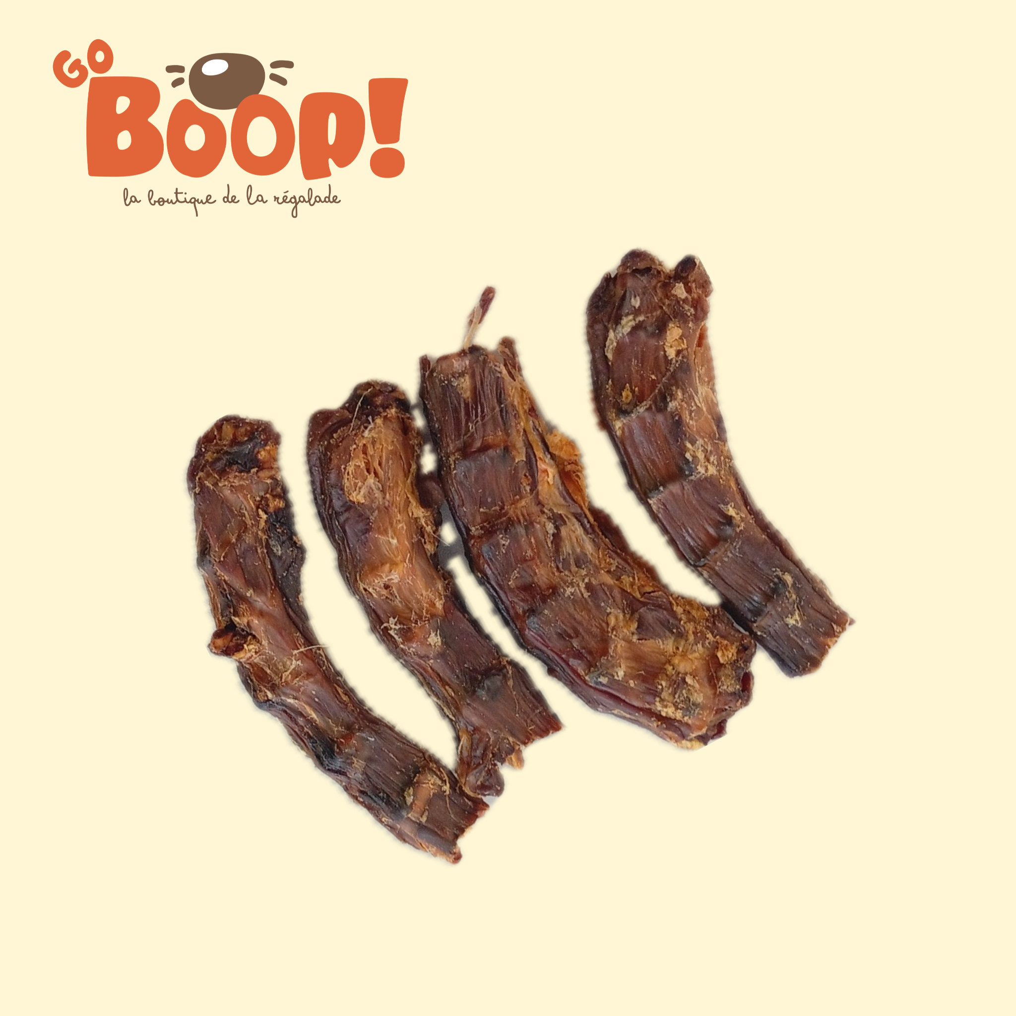 Demi Cou de canard (100g) – Friandise naturelle à mâcher pour chien
