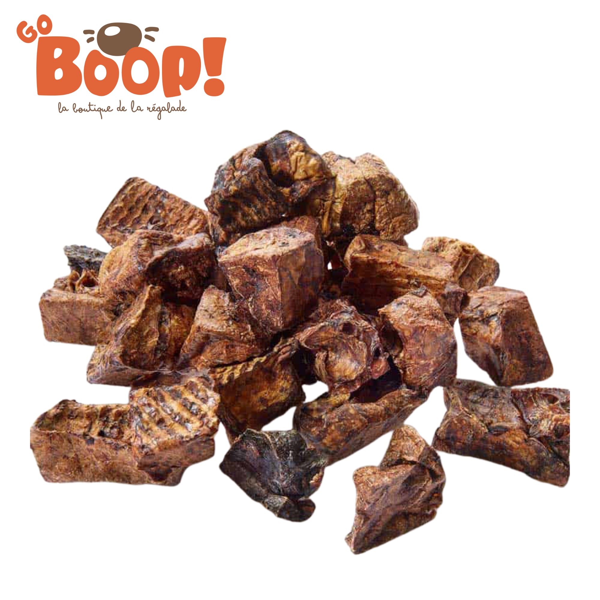 Cubes de poumon de boeuf
