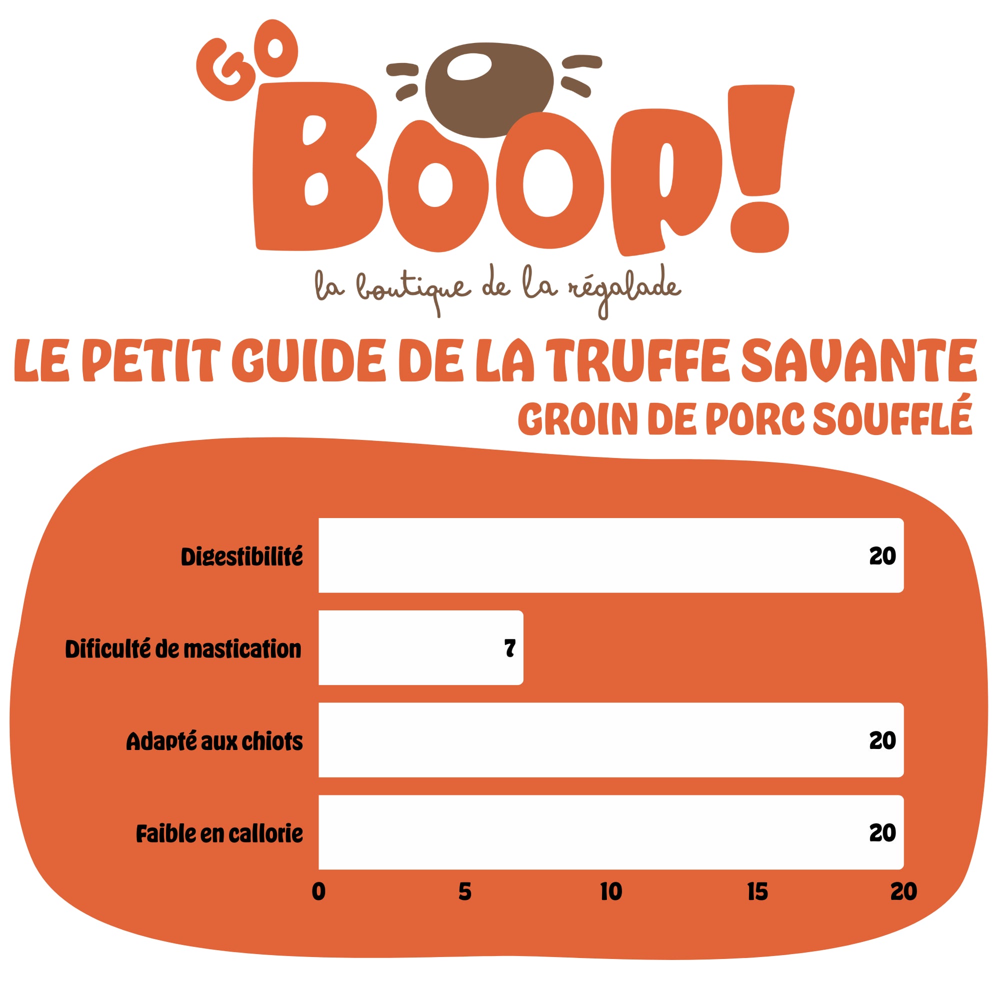 Groin de porc soufflé – Friandise naturelle à mâcher pour chien