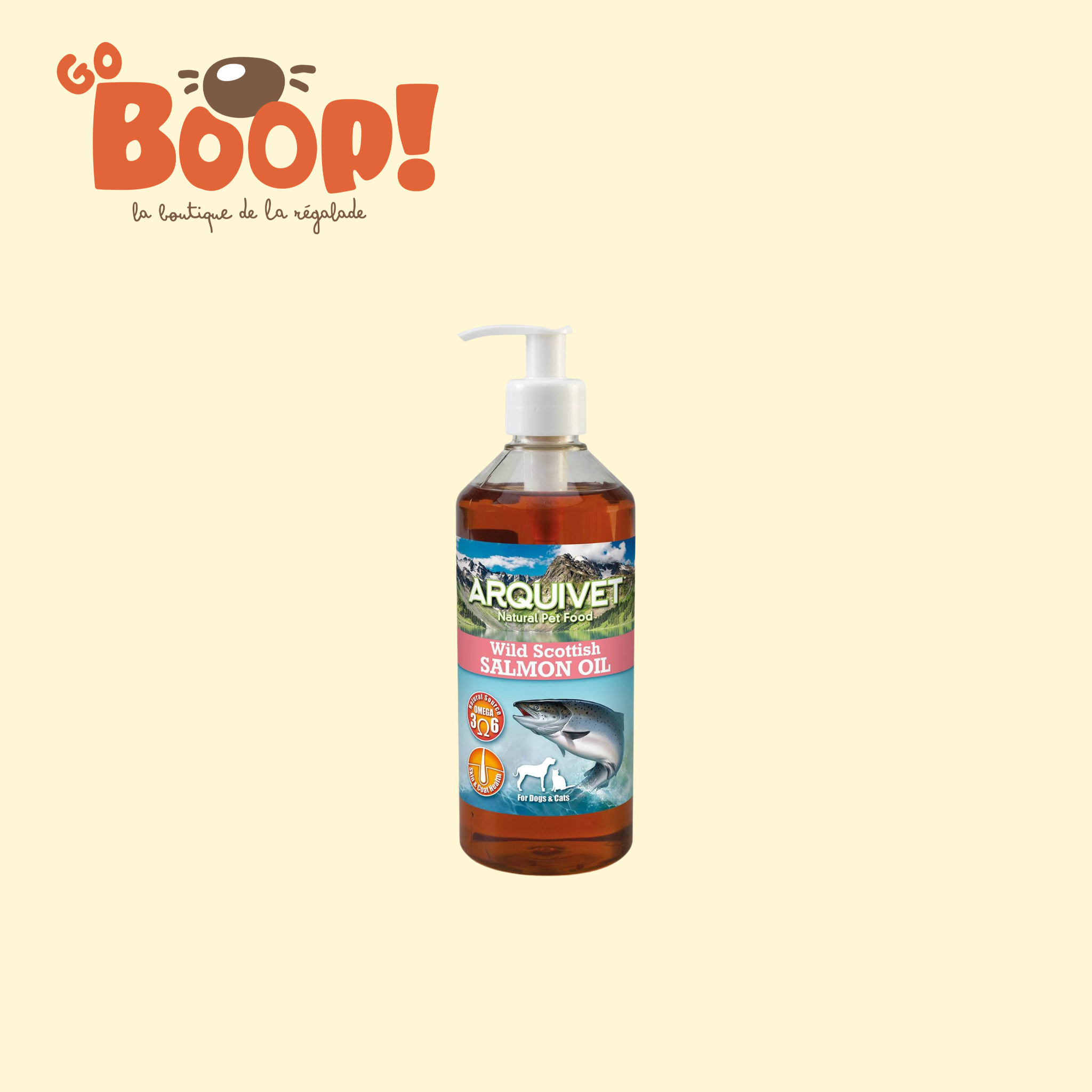 🐟 Huile de saumon pure – 250 ml