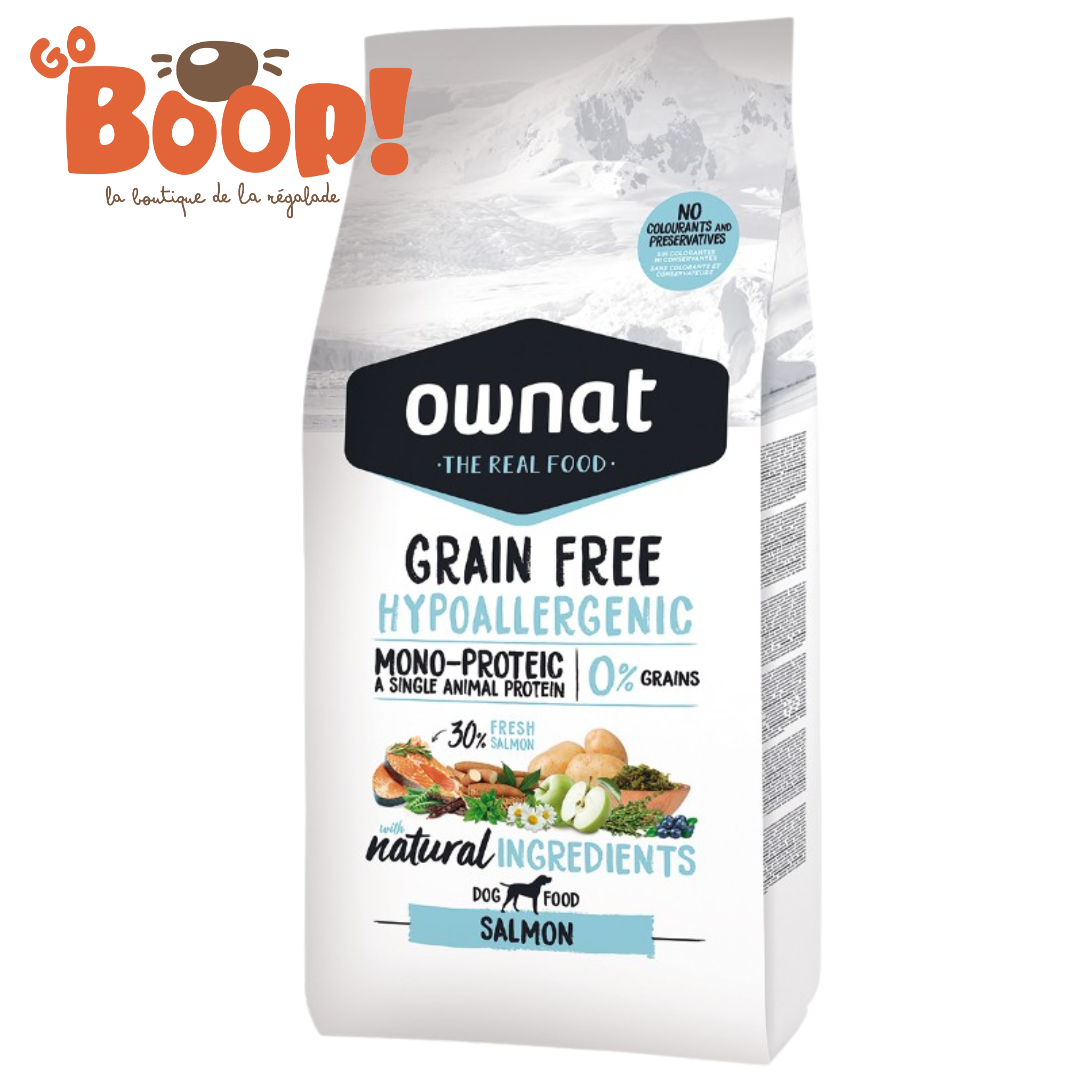 🐟 Ownat GF Hypo Salmon — croquettes hypoallergéniques & sans céréales