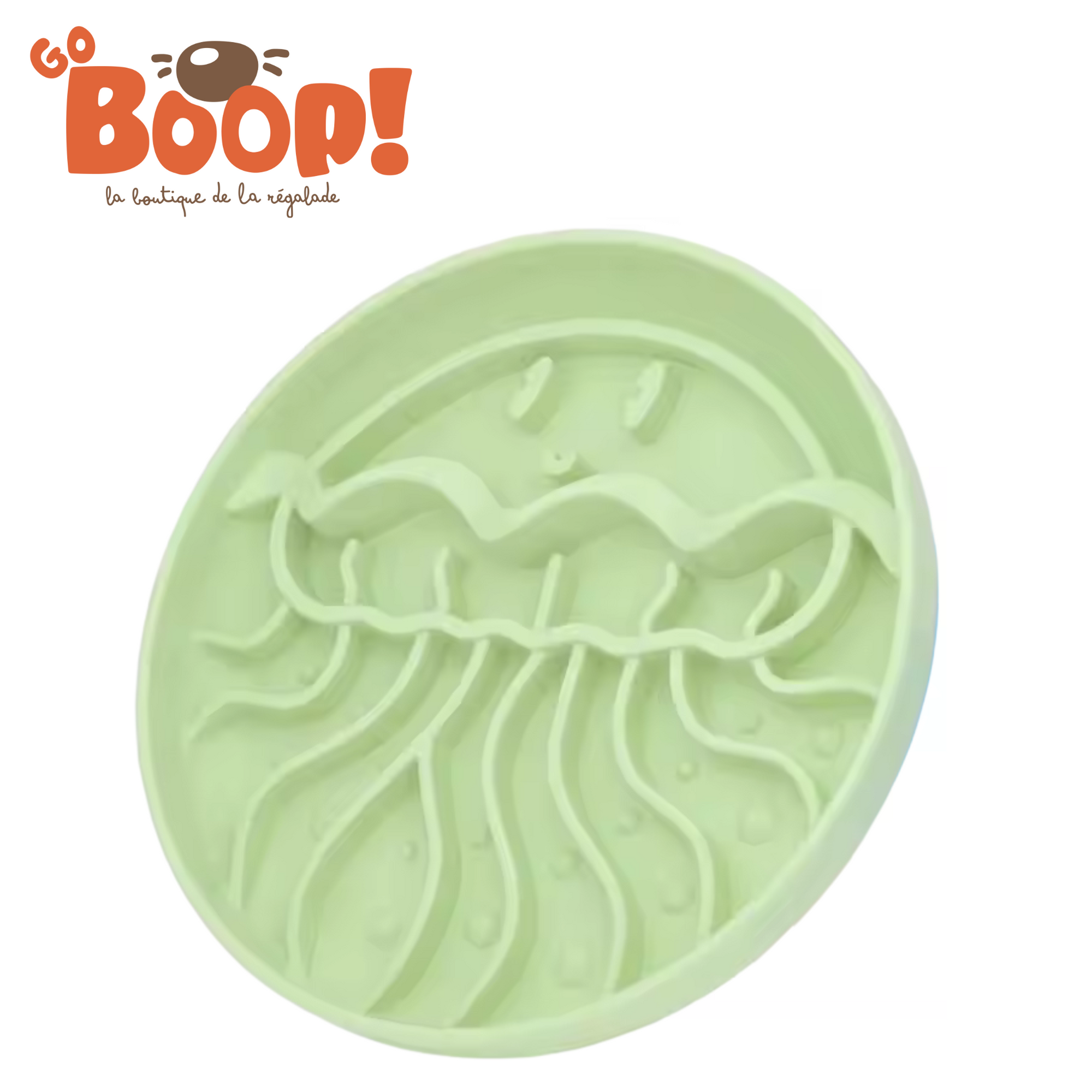 Assiette de léchage Médusa - Vert