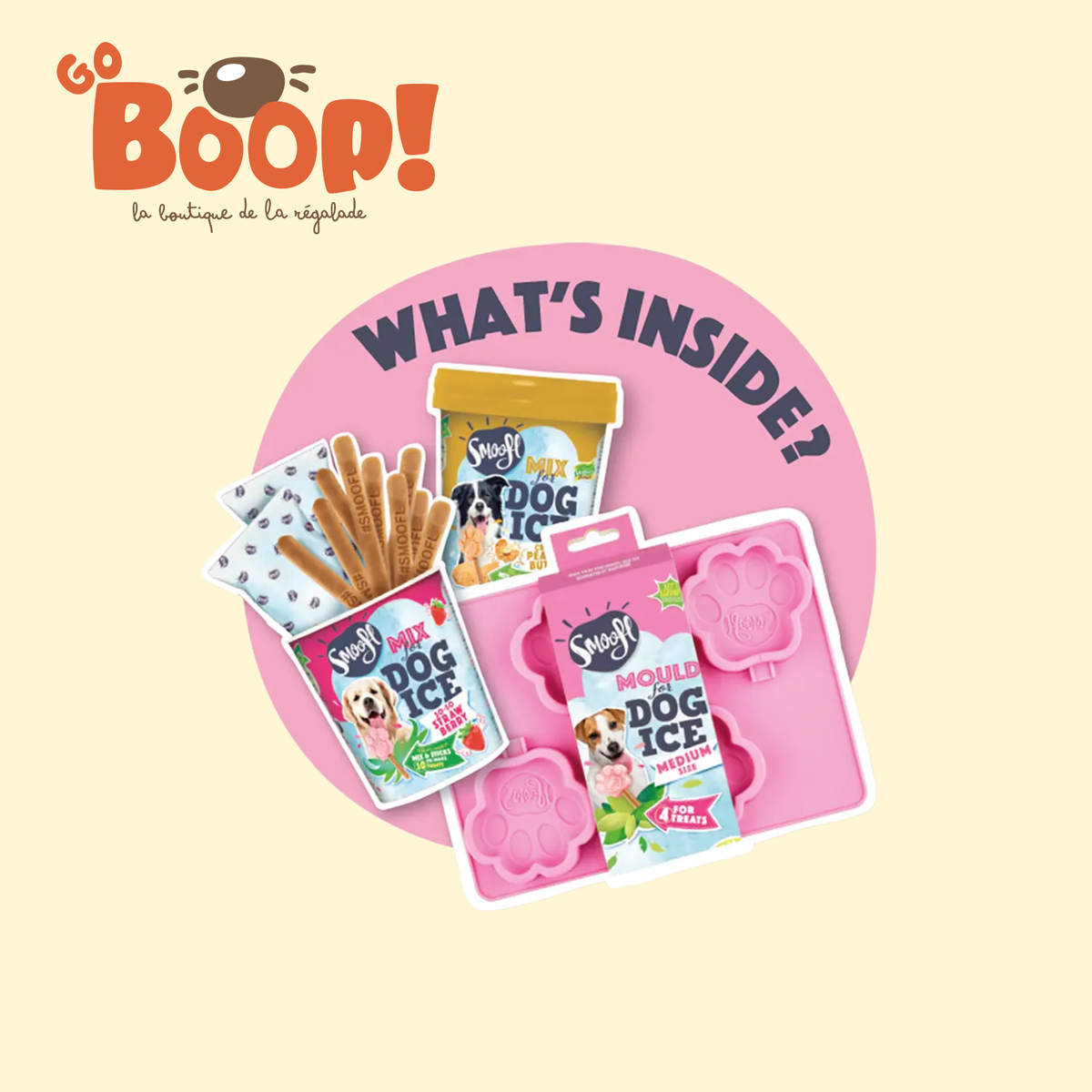 Kit glace taille M 🍓🥜 - Smoofl Dog