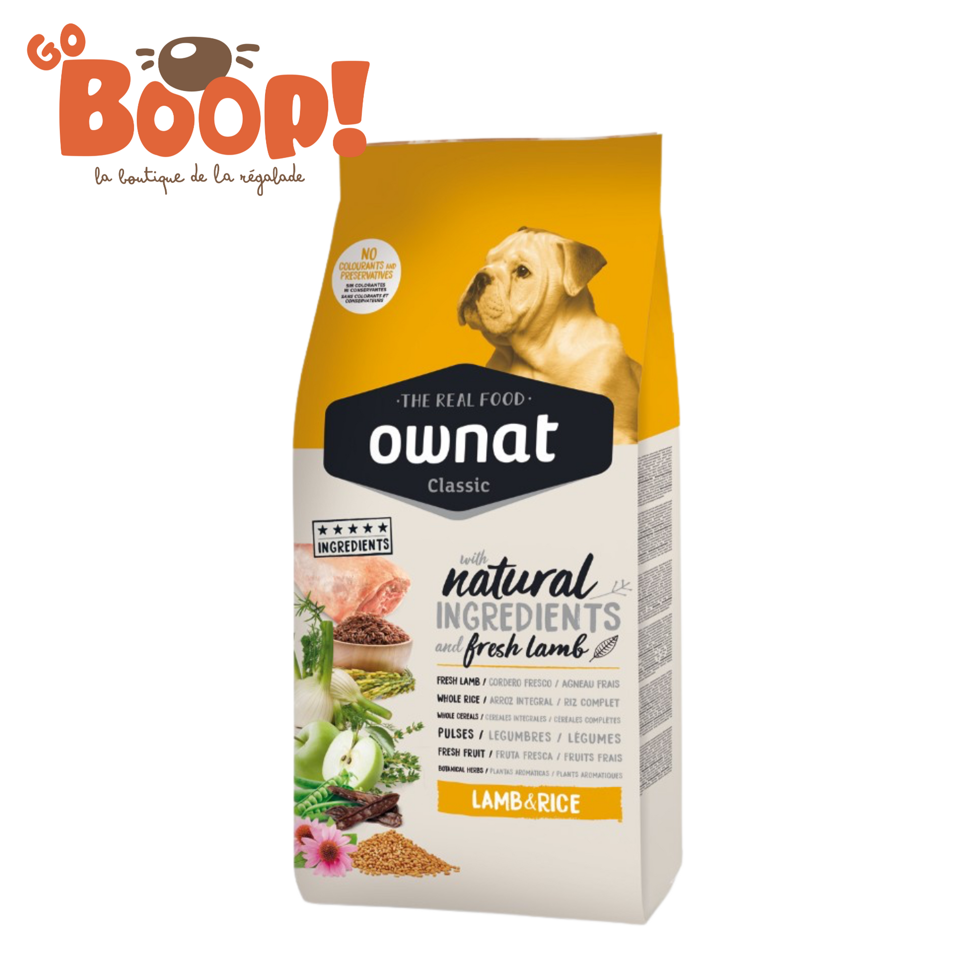 🐑 OWNAT Classic Lamb & Rice — le classique “agneau + riz” tout confort