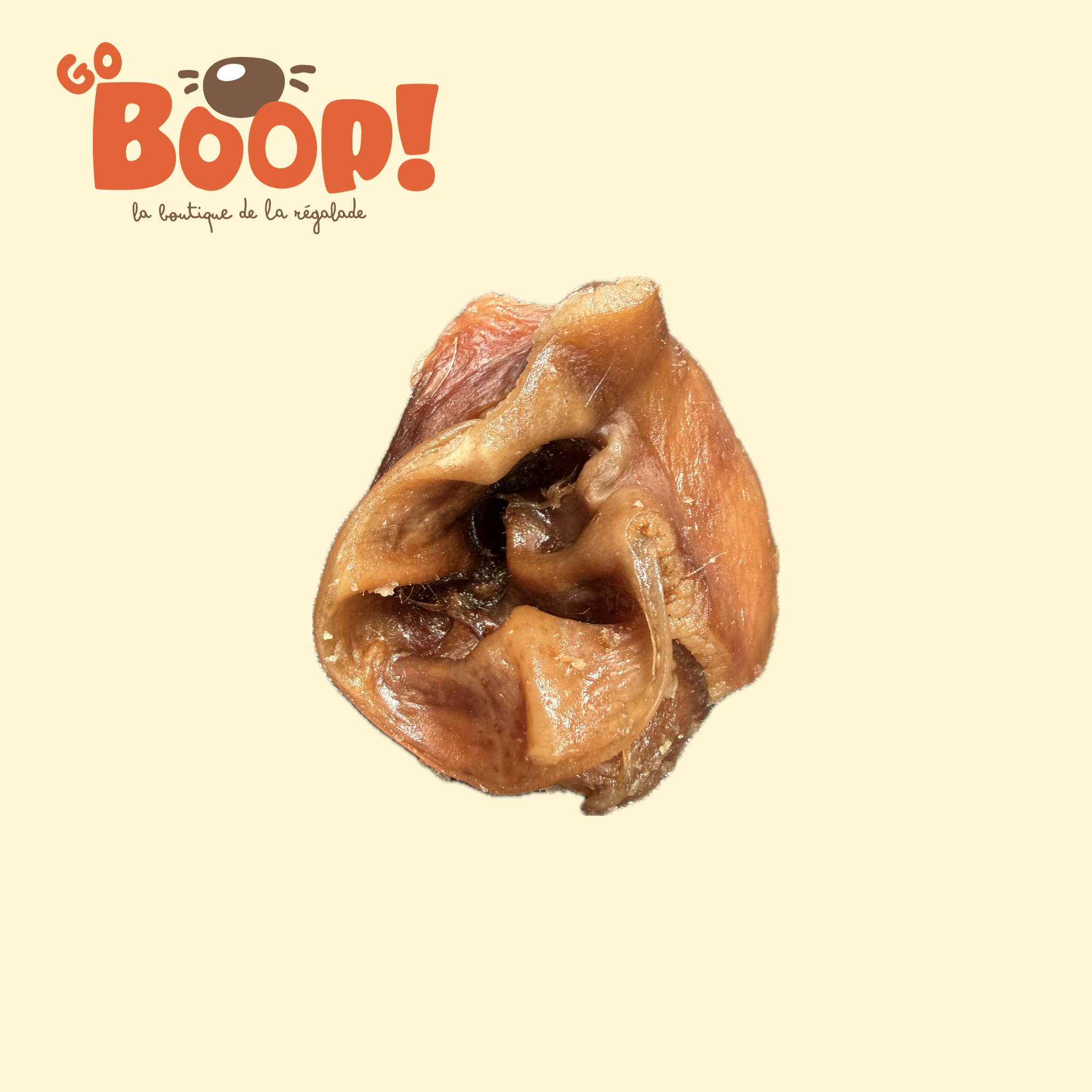 Lobe de porc avec cartilage – Friandise naturelle à mâcher pour chien