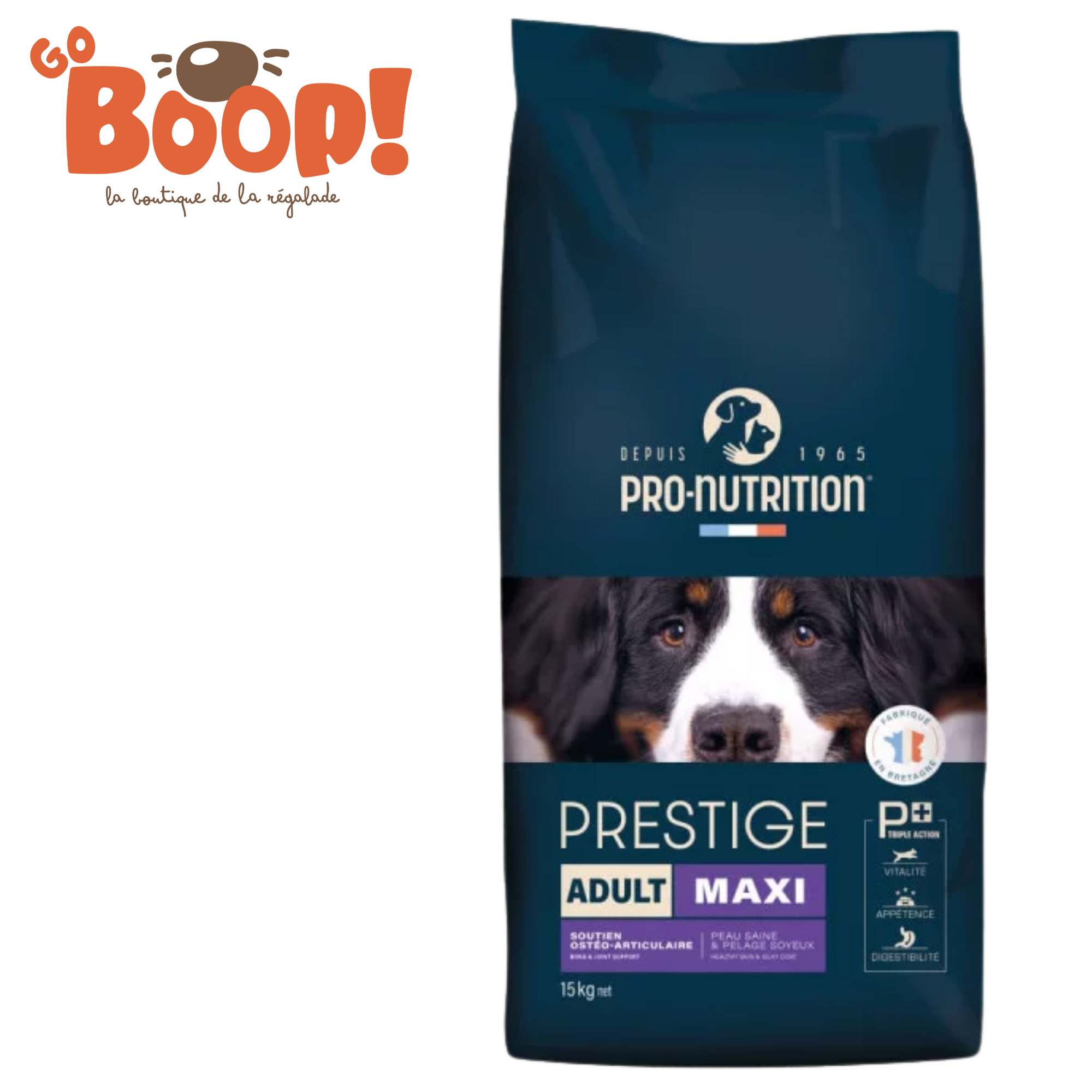 Prestige Adult Maxi – Croquettes chien de grande race | Soutien articulations & pelage – Pro-Nutrition