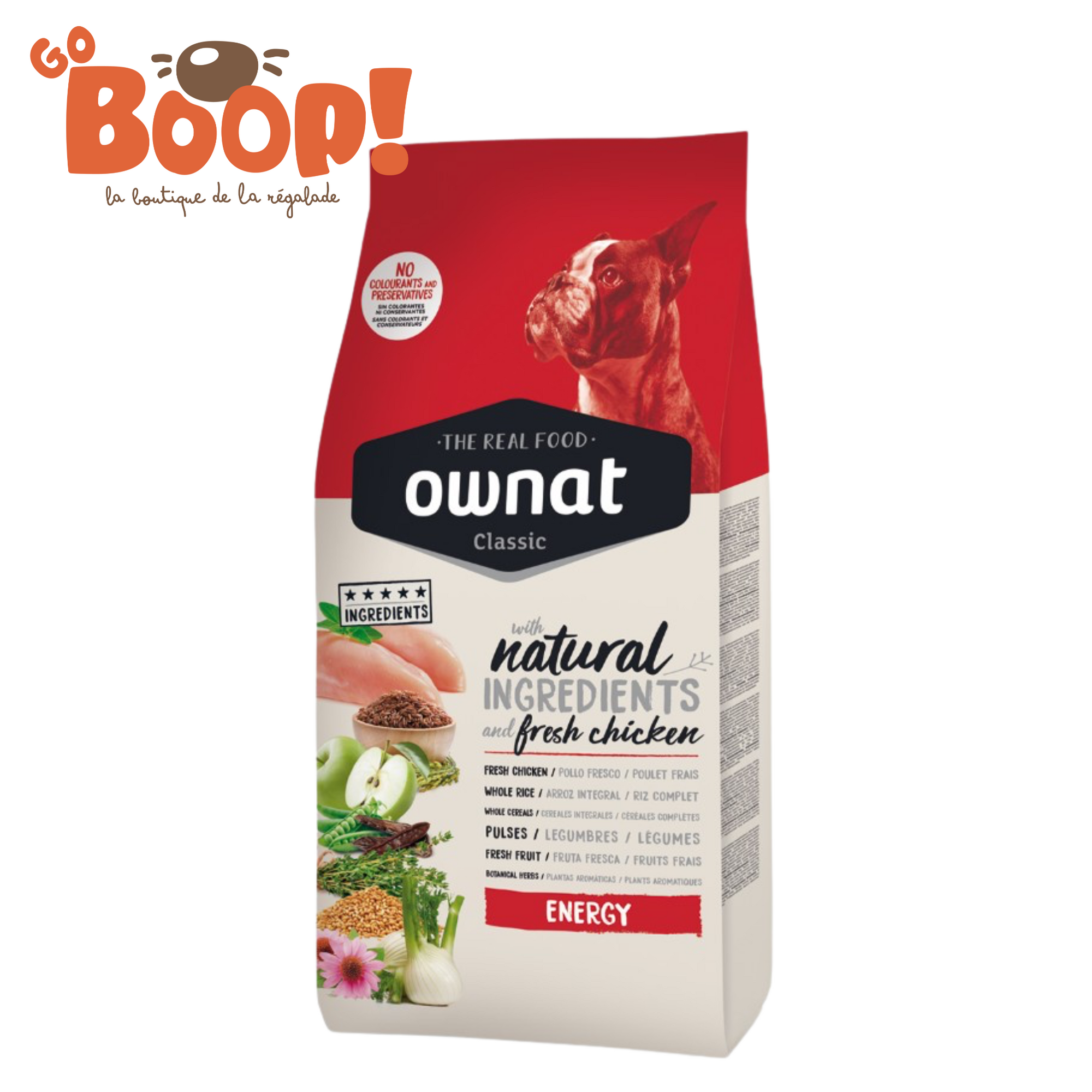 ⚡ Ownat Classic Energy – Croquettes chien actif & sportif