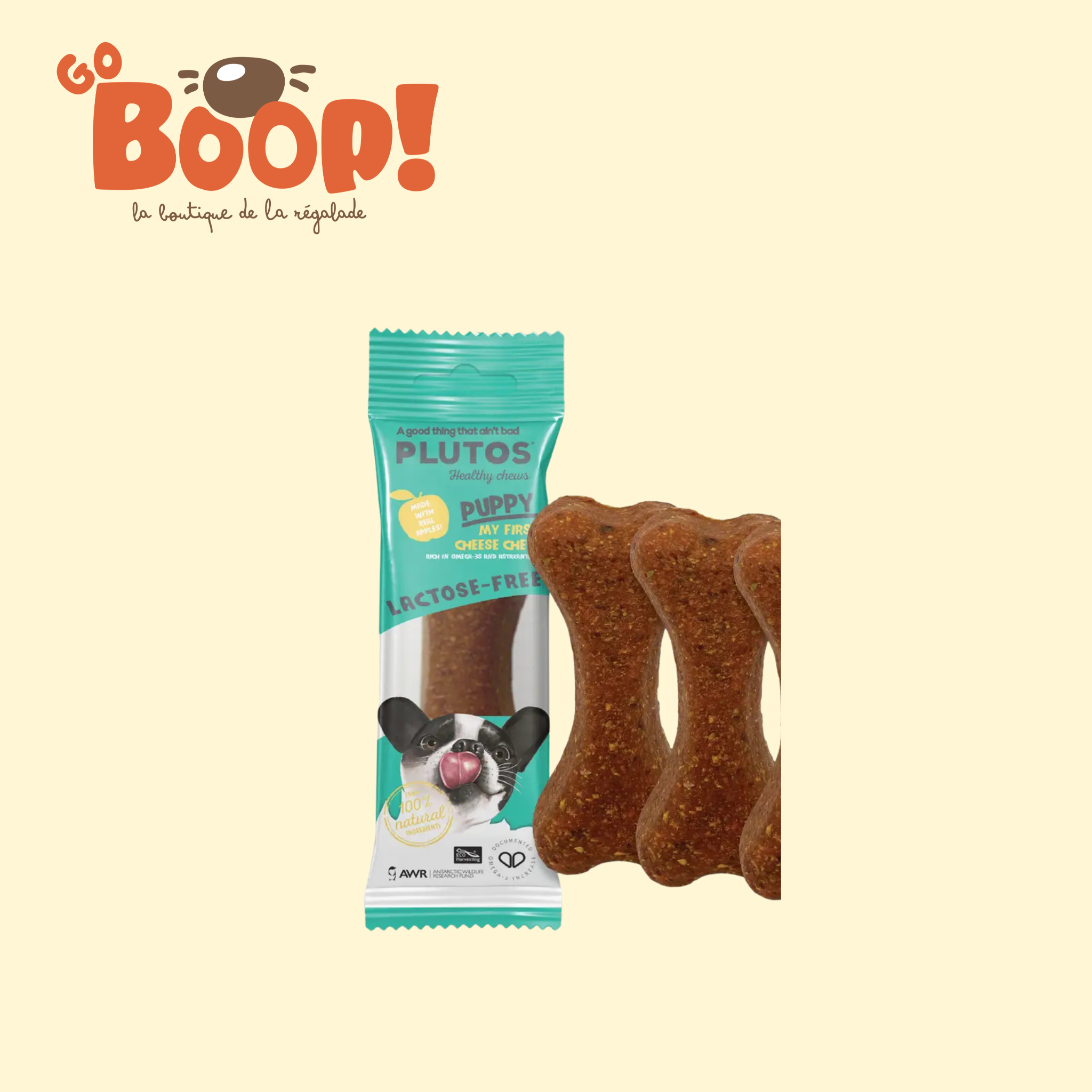 🧀🥓 Plutos – Puppy cheese chew moyen