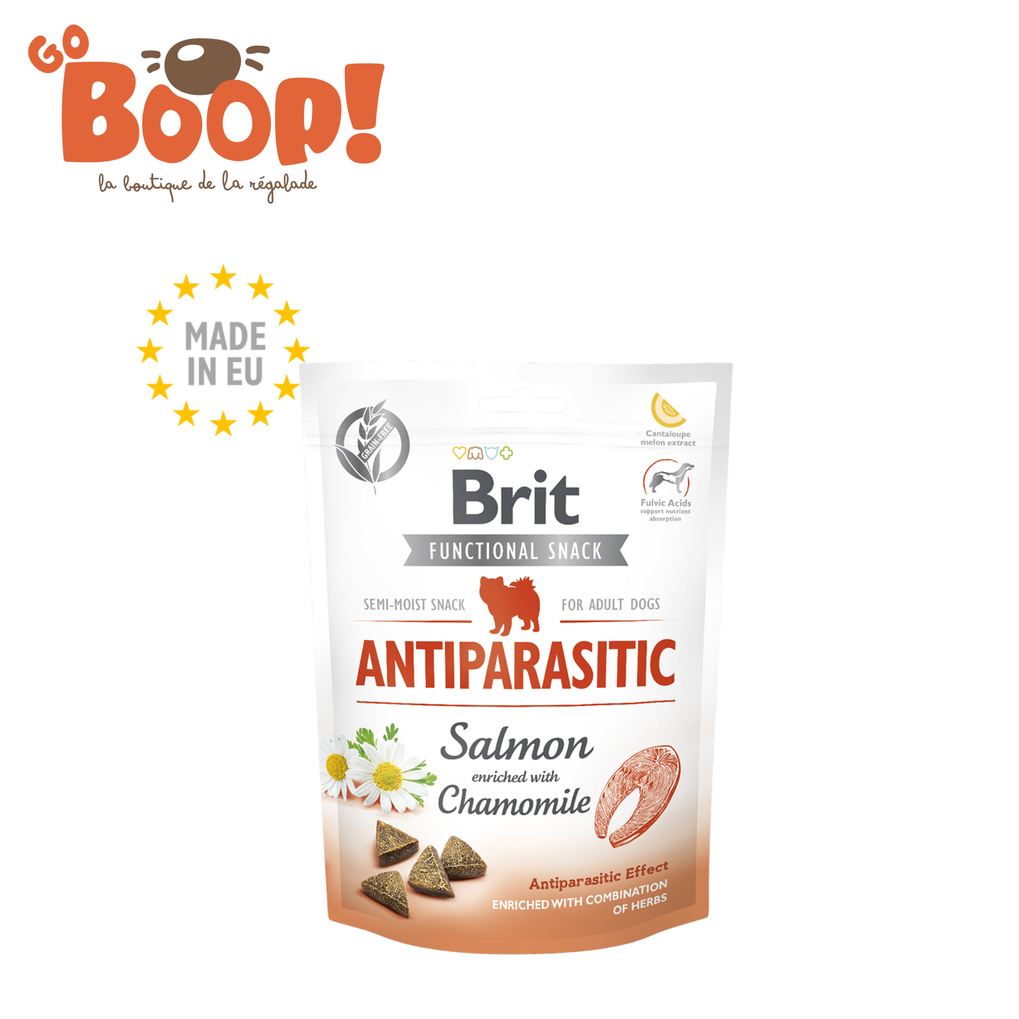 Brit Care Antiparasitaire - Saumon Camomille 200G