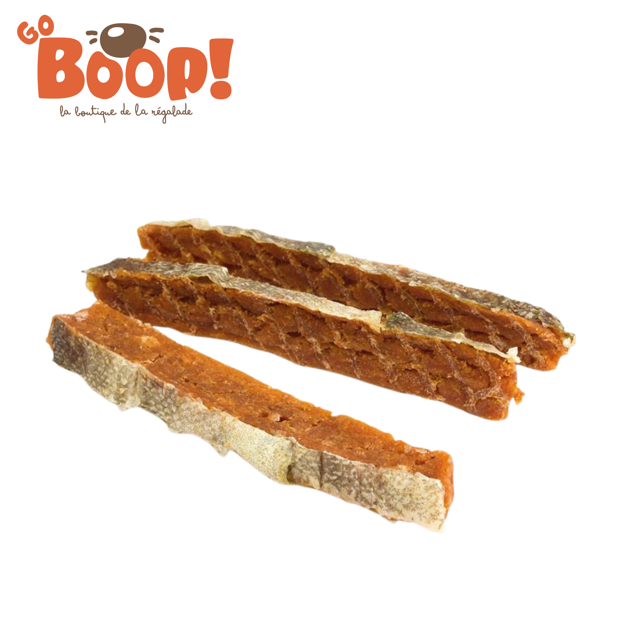 Tranche de saumon avec peau