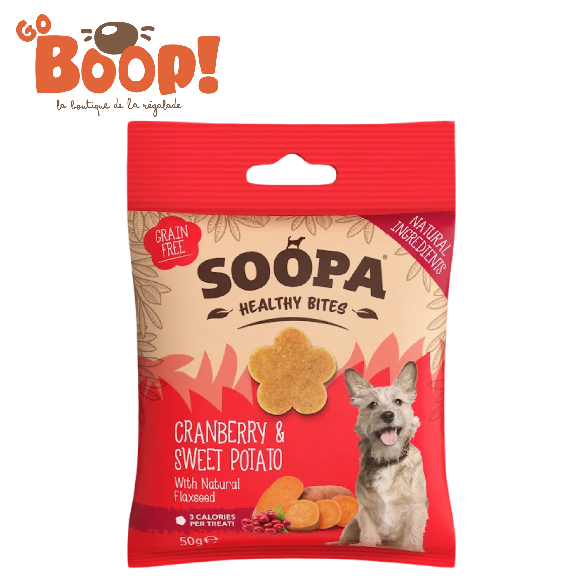 Soopa hypoallergénique - Canneberge Patate douce 50G