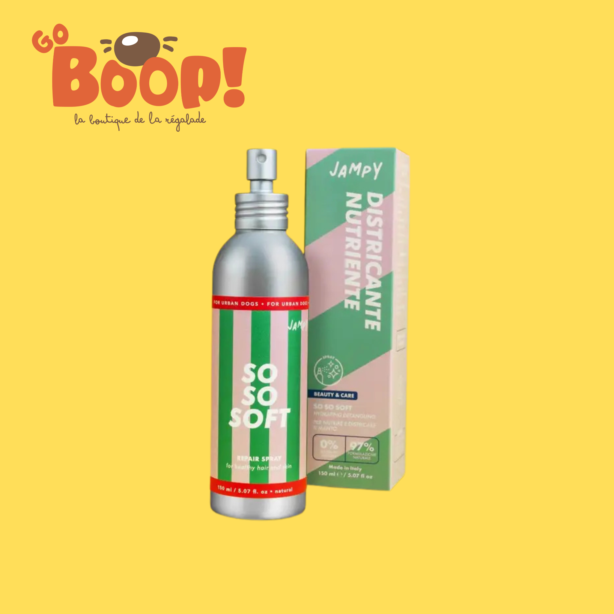 SO SO SOFT par Jampy  🐶✨ — Spray démêlant hydratant à la kératine pour chien